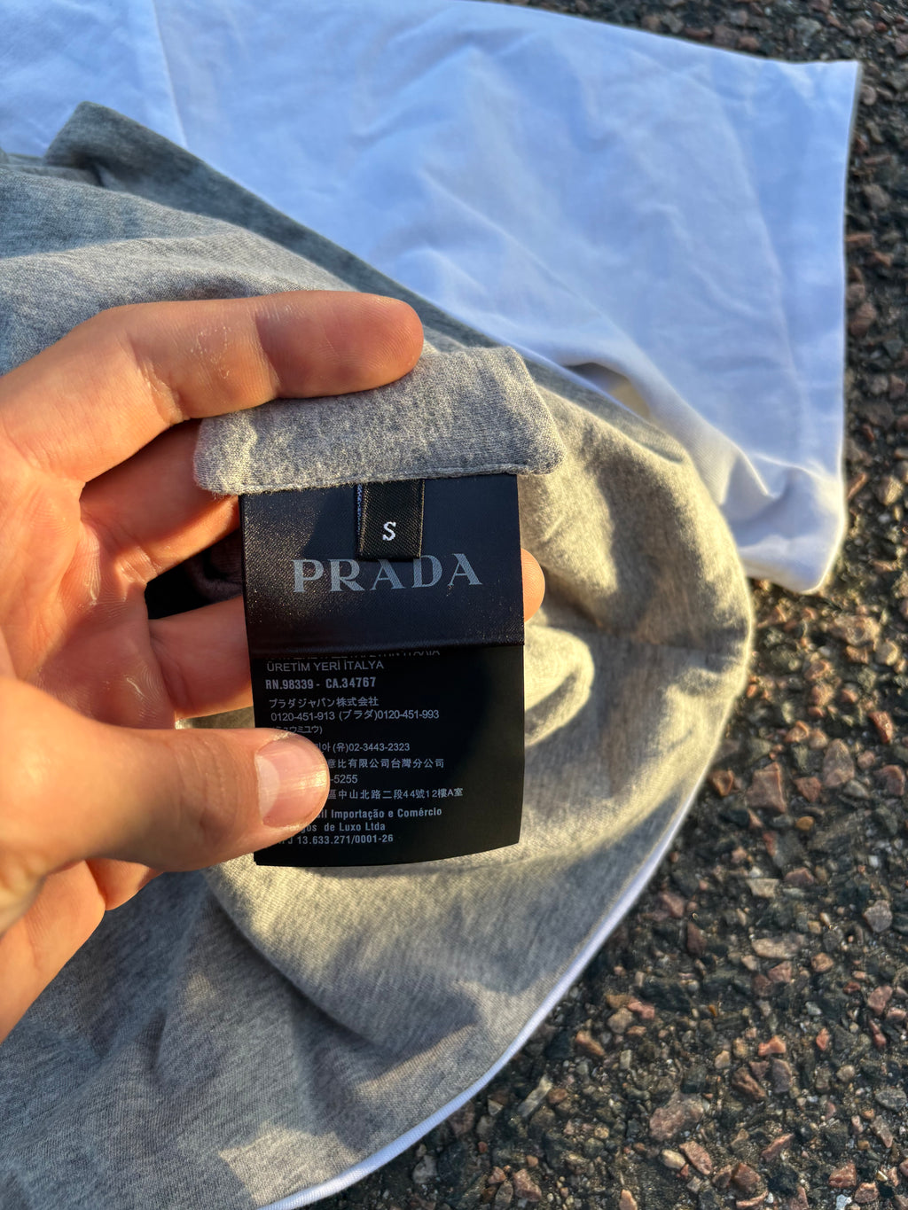 Prada White pocket tee