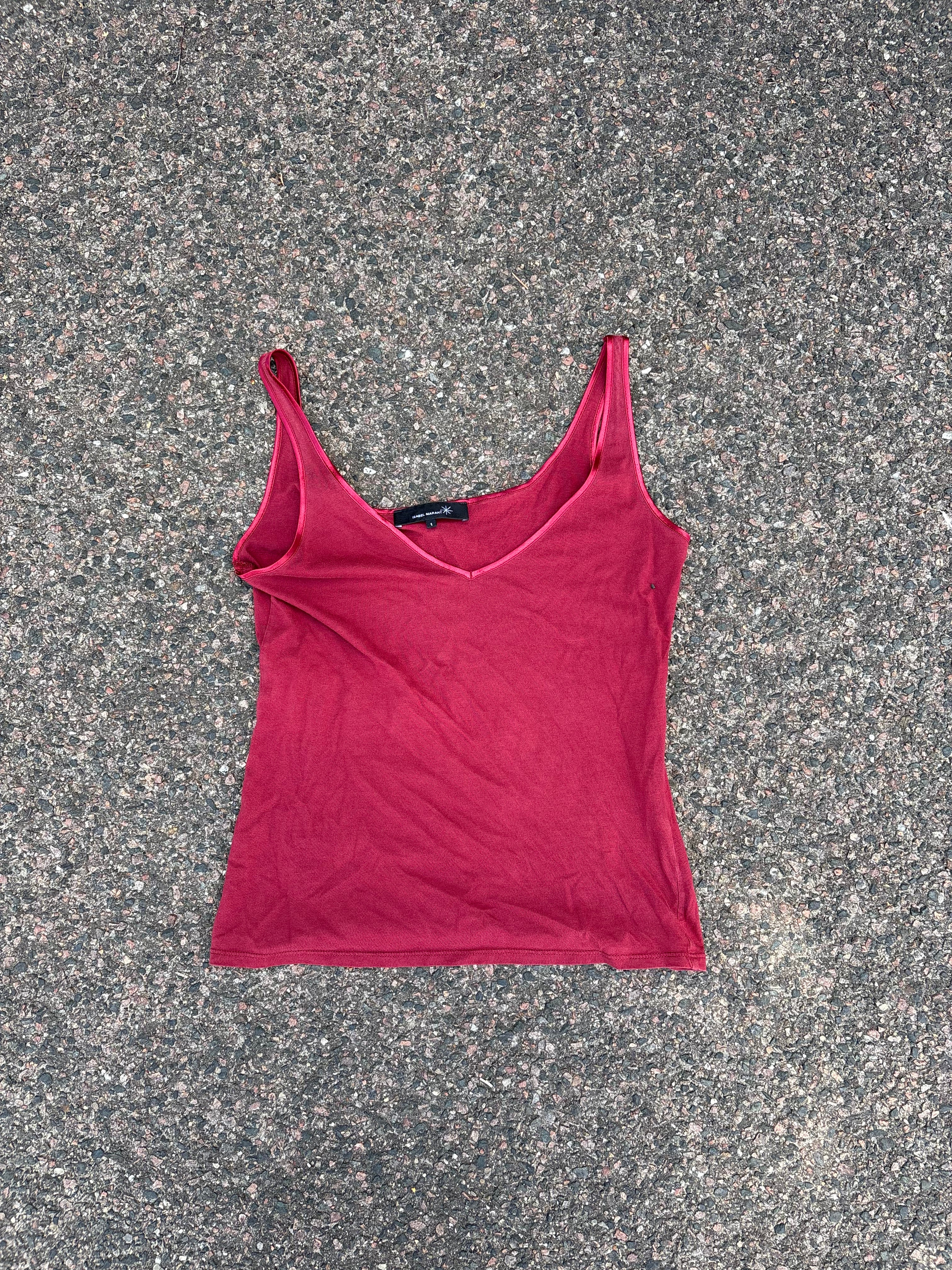 Isabel marant vintage top red