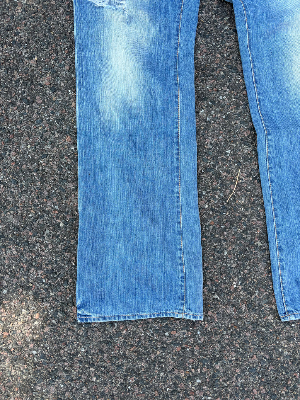 Vintage 1990s bootcut Hugo boss distressed blue jeans