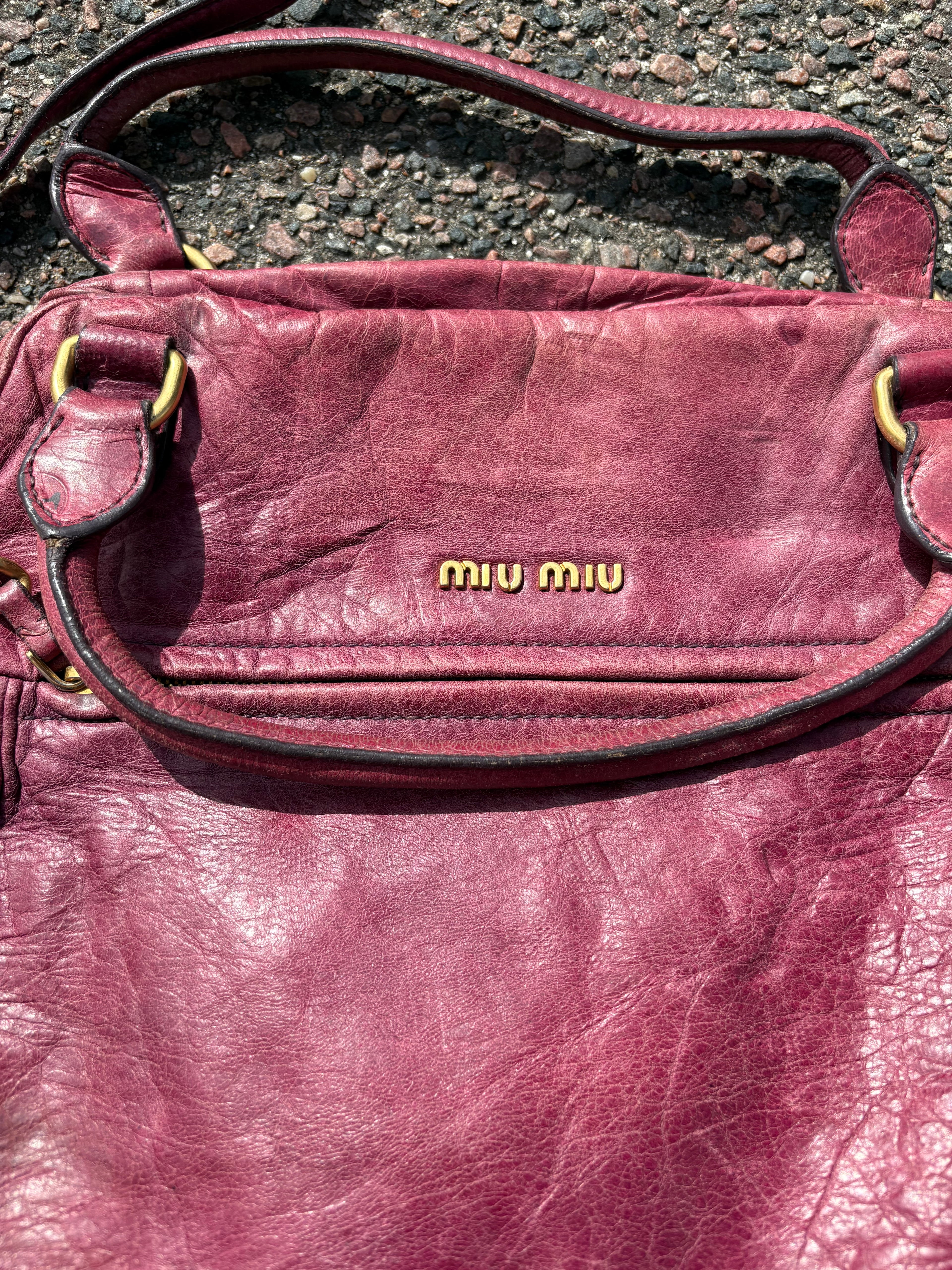 Vintage purple miu miu bag
