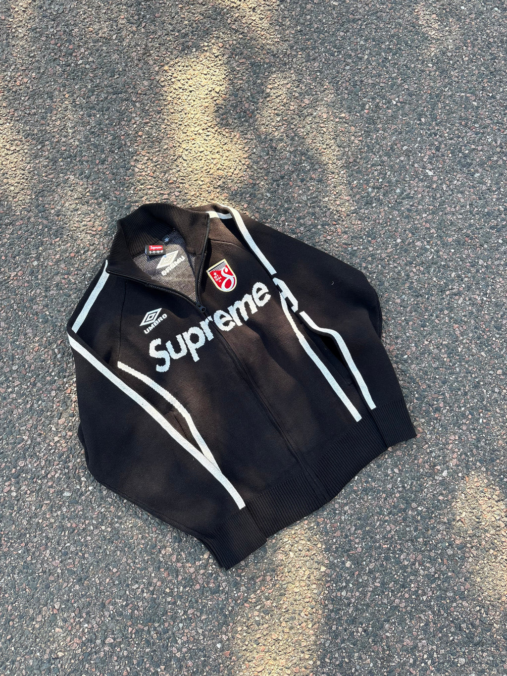 Supreme X Umbro knitted sweater black