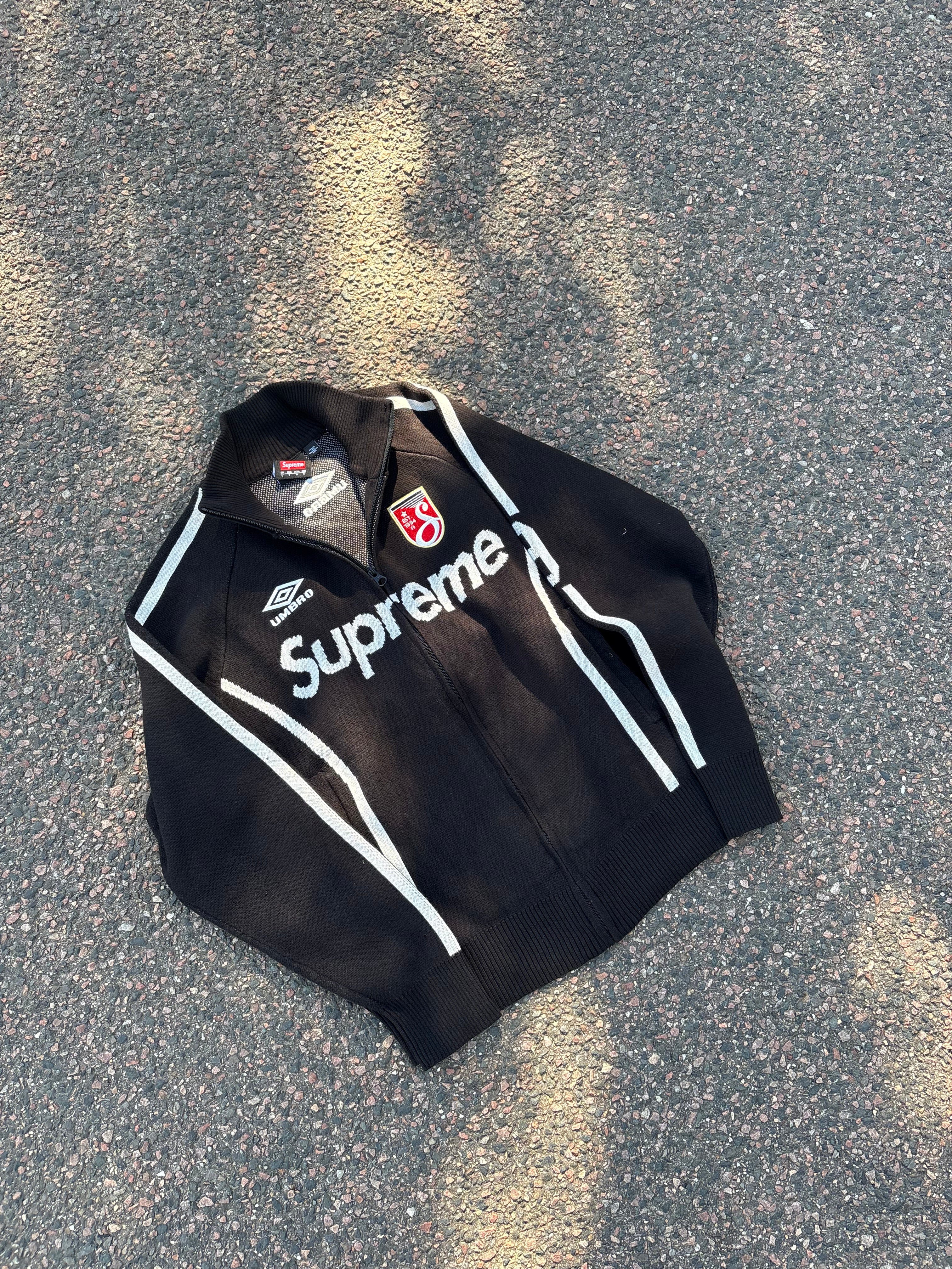 Supreme X Umbro knitted sweater black