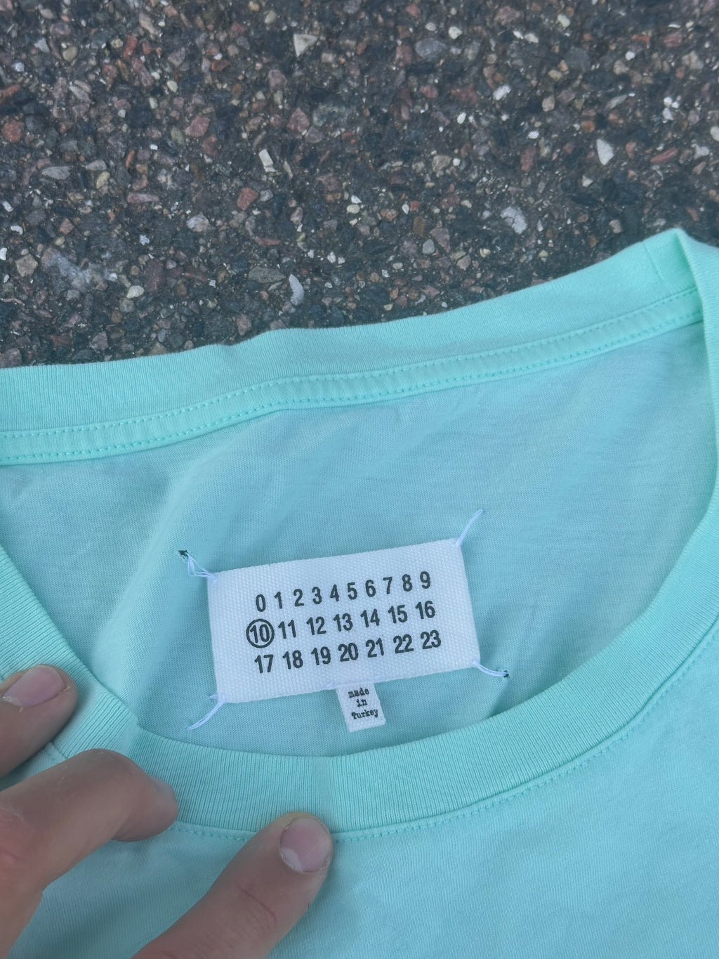 Mint maison margiela plain T-Shirt