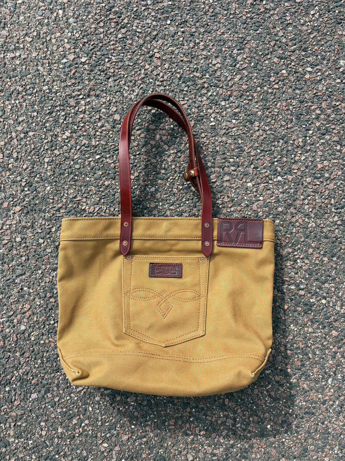 Double RL Ralph Lauren vintage canvas bag