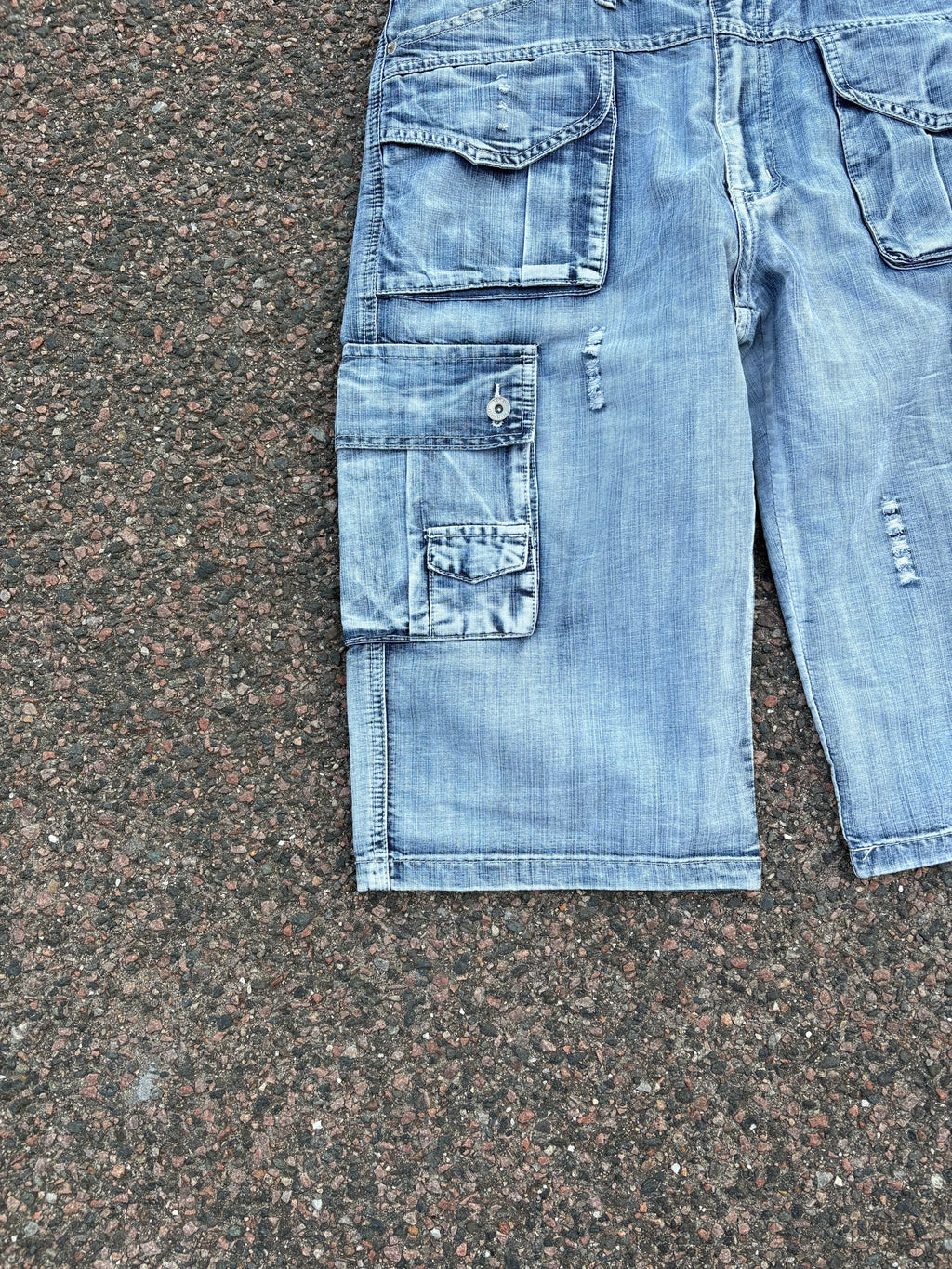 1990s M&H washed Capri baggy jeans