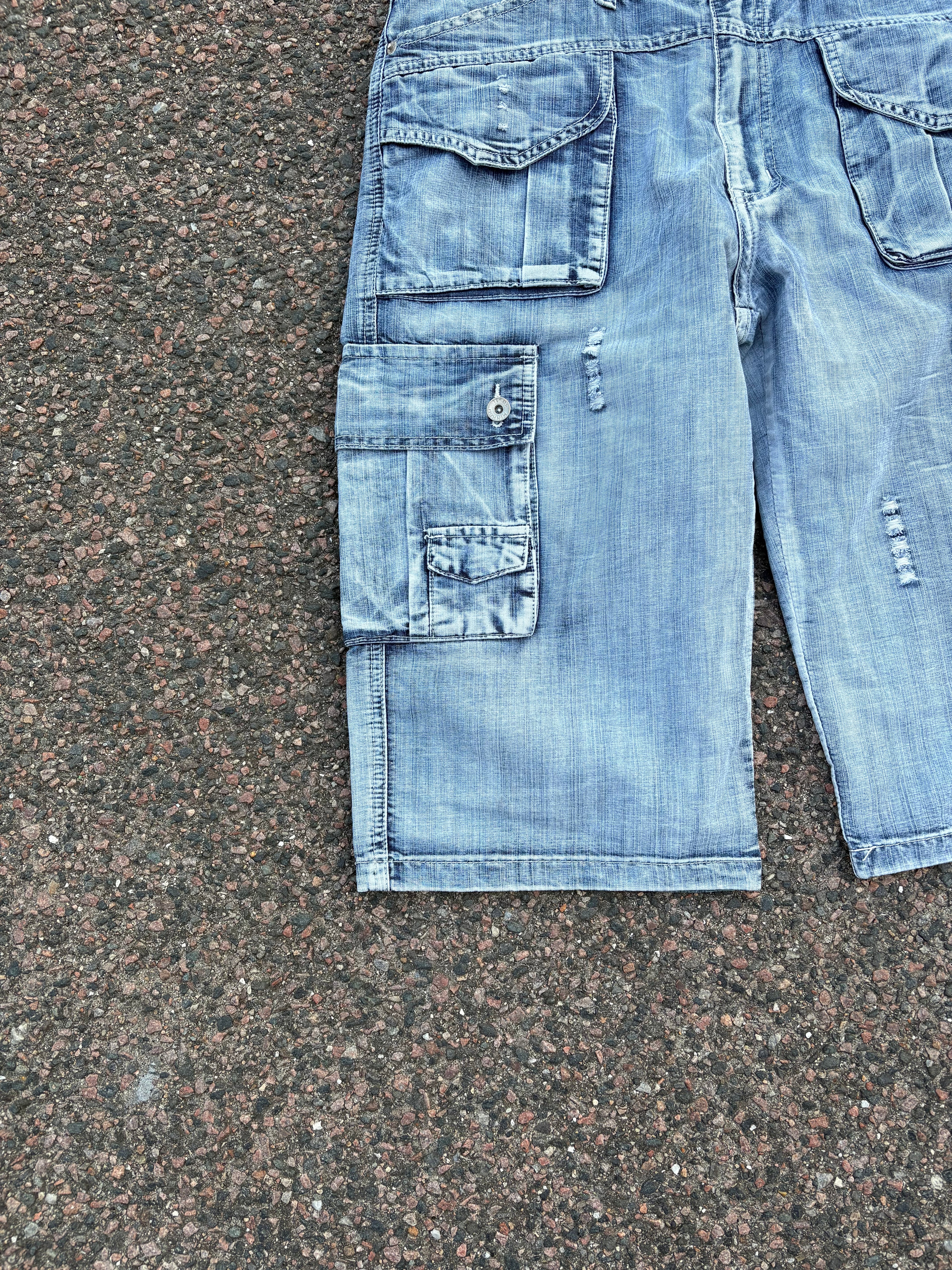 1990s M&H washed Capri baggy jeans