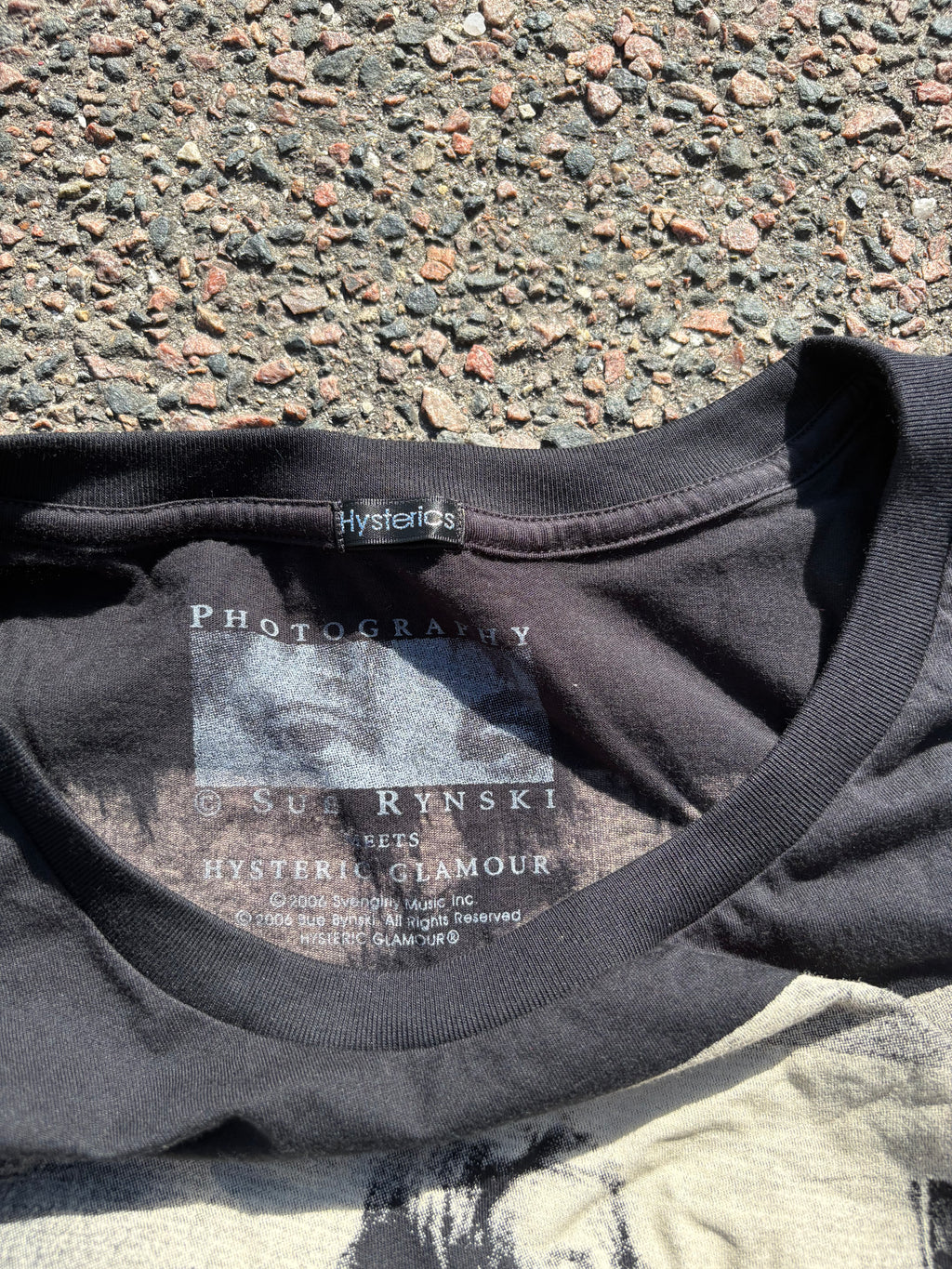 2006 Vintage hysteric Glamour T-Shirt Black