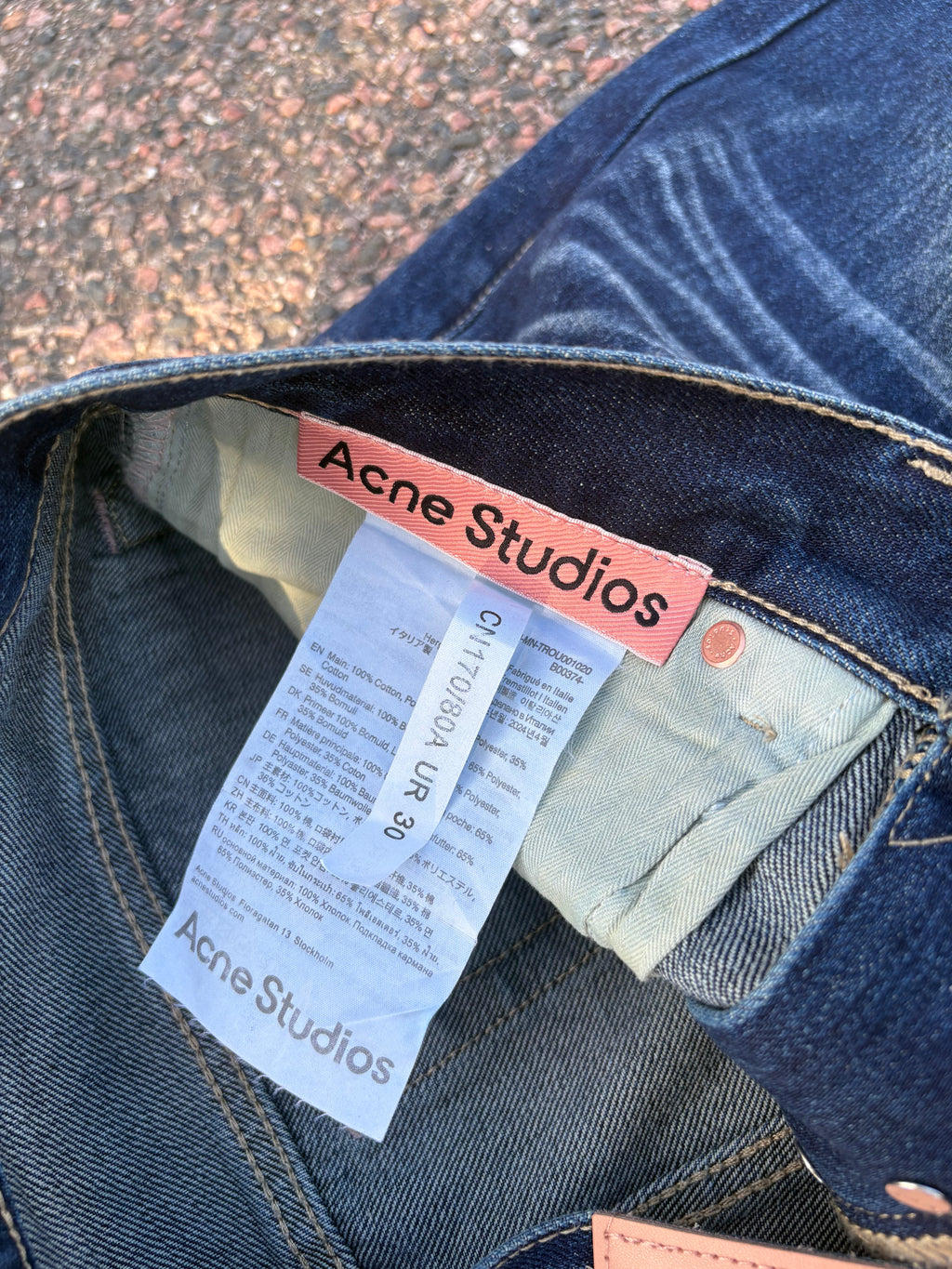 Acne studios 2021M washed jeans