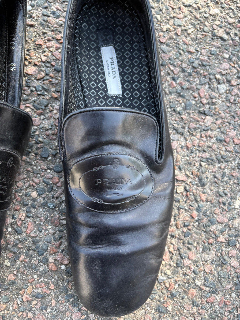 Prada Vintage 2000s flats black