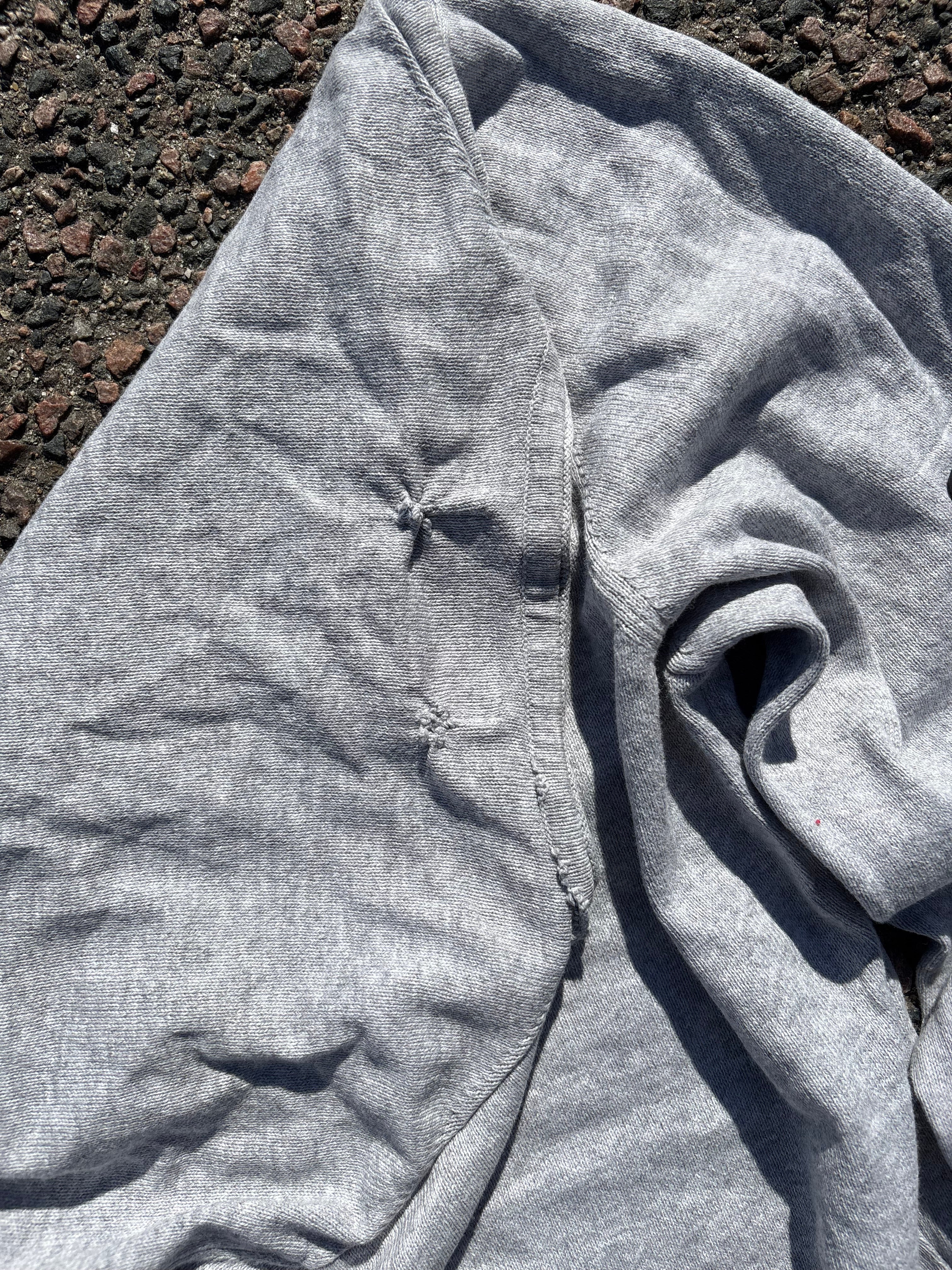 Stone Island FW17 distressed long sleeve gray