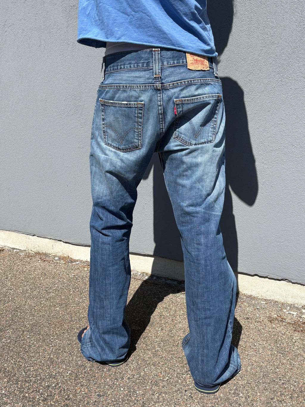 Levis Vintage 512 bootcut washed jeans (32*36)
