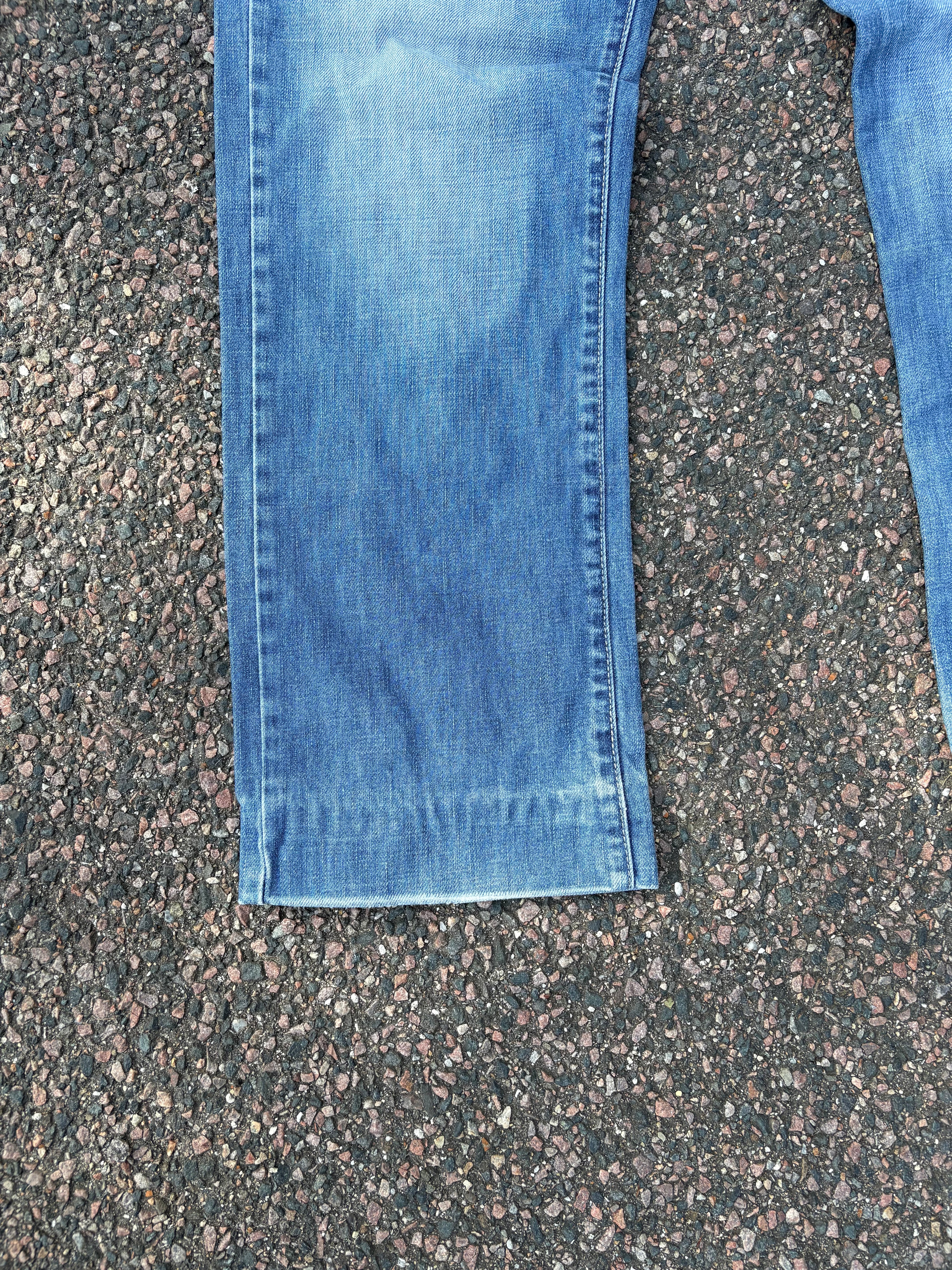 Straight fit/baggy vintage 1990s faded Armani jeans