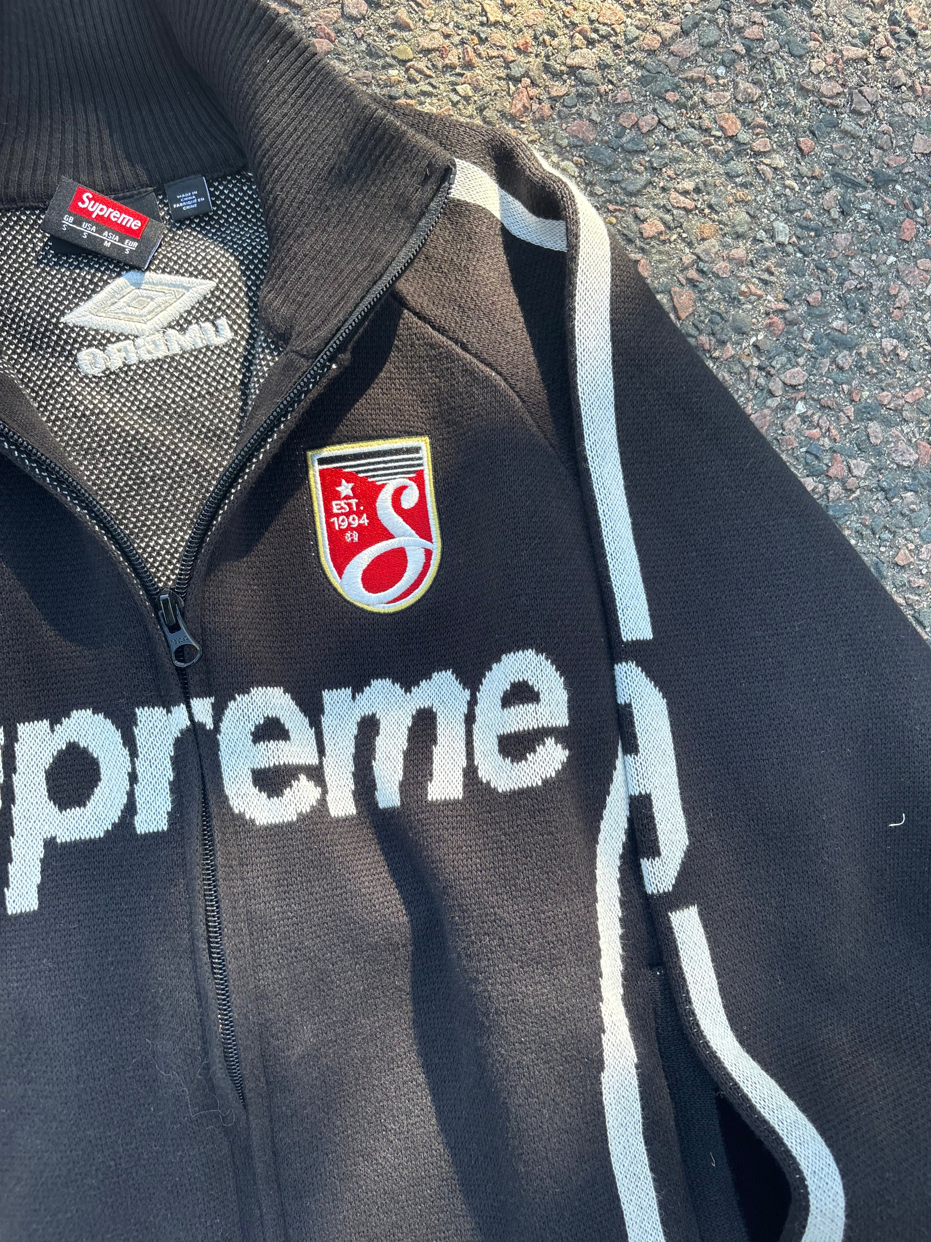 Supreme X Umbro knitted sweater black
