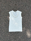 Miu miu Pearl necklace top knitted