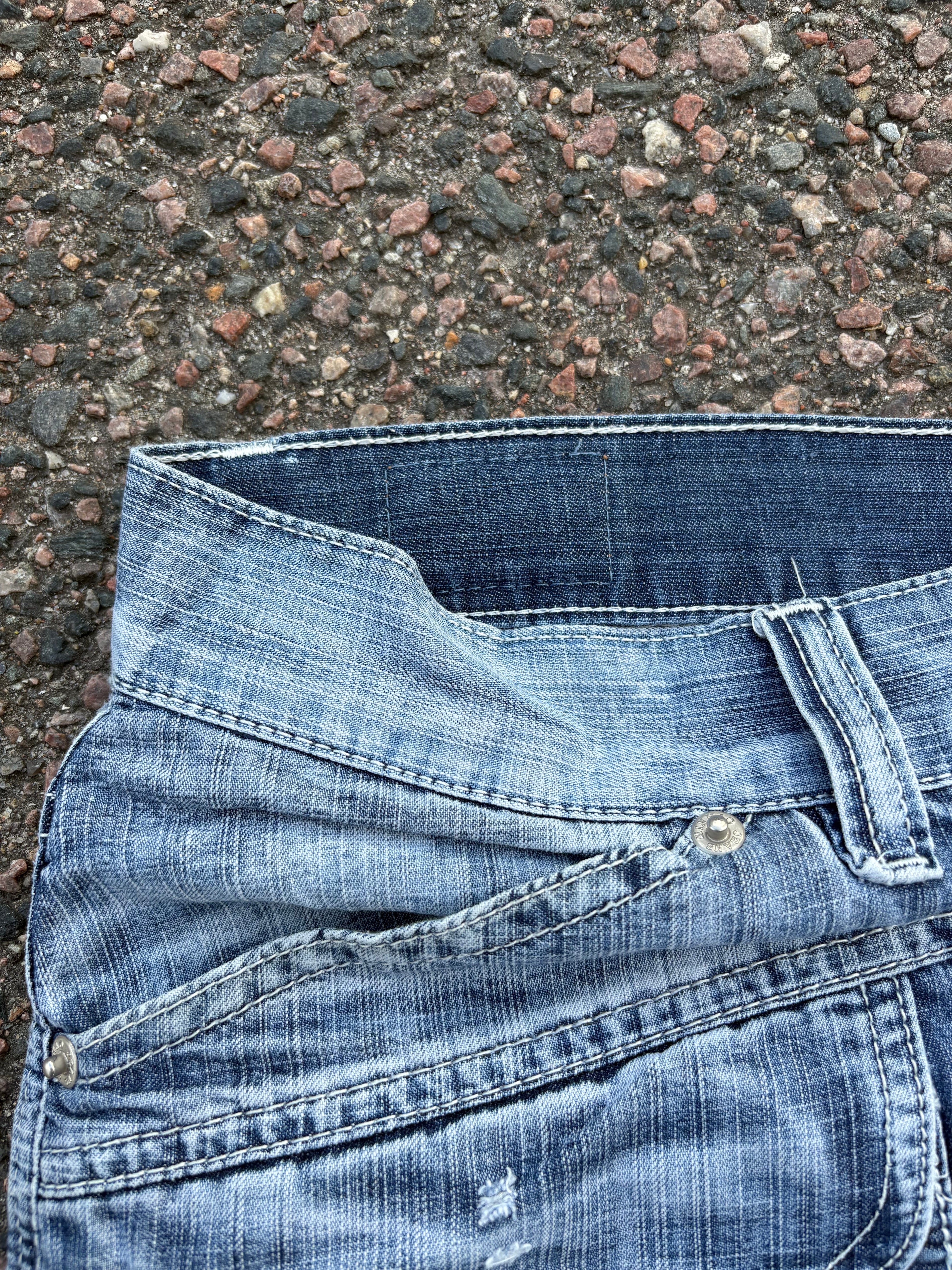 1990s M&H washed Capri baggy jeans