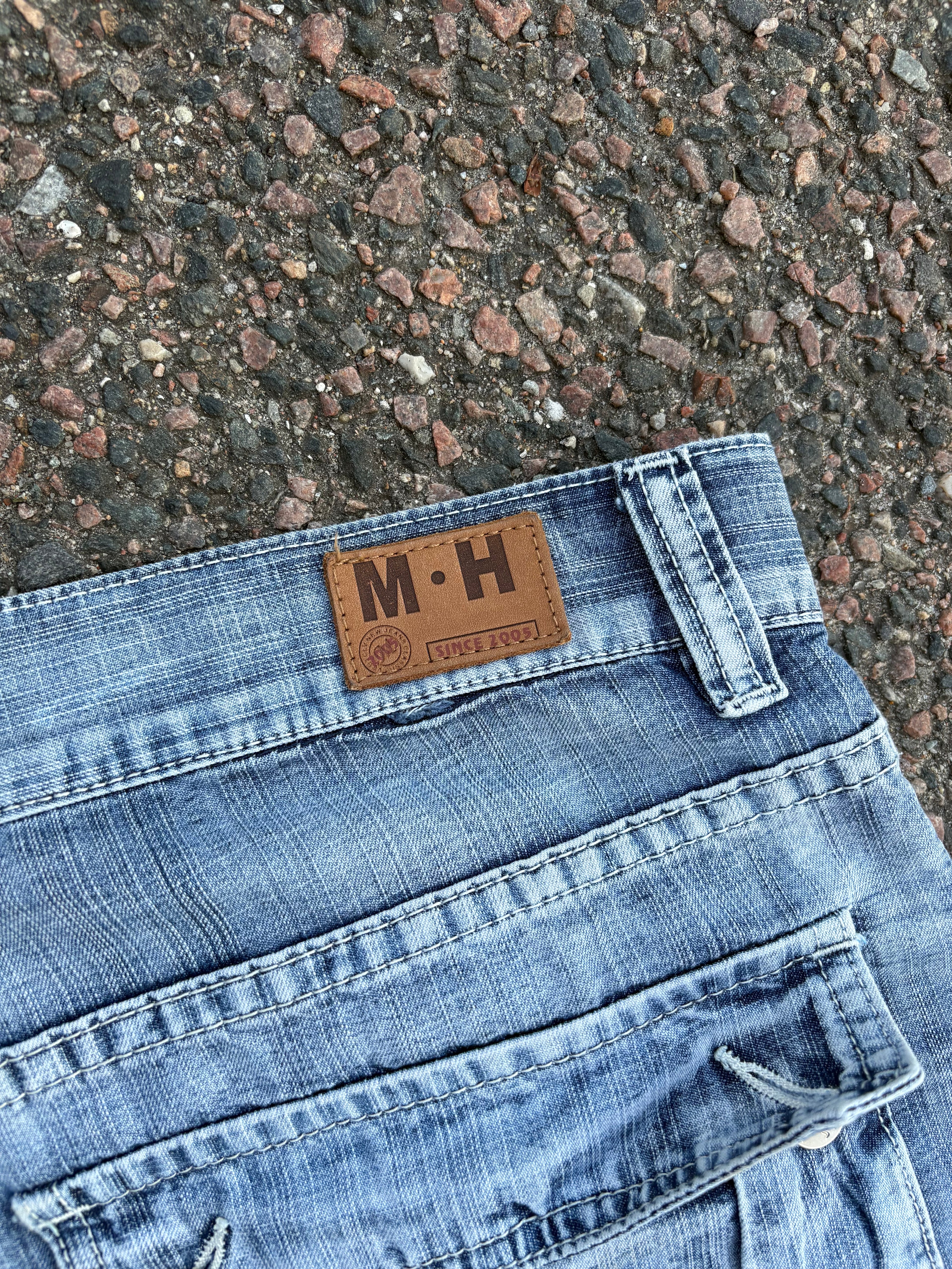 1990s M&H washed Capri baggy jeans