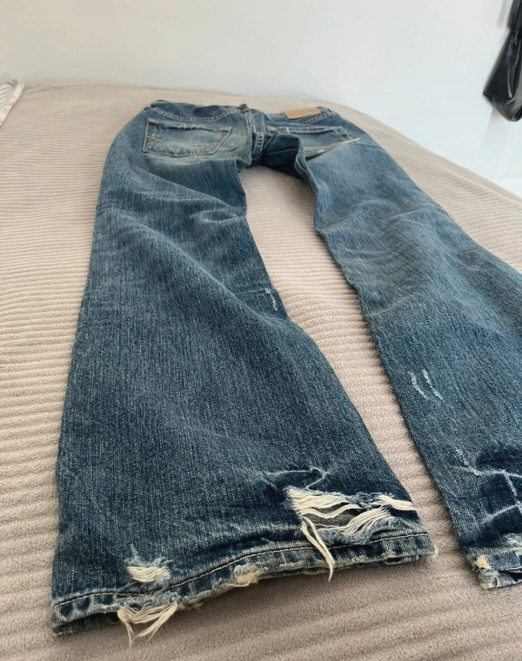 Vintage 2000s Abercrombie bootcut washed distressed jeans