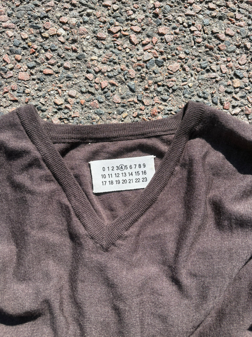 SS02 Martin Margiela brown dress