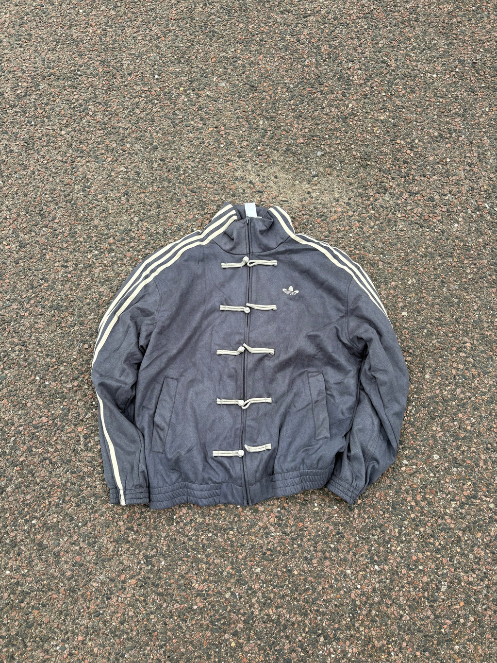 Adidas velour fireman jacket gray