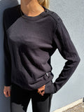 Chanel uniform cotton/wool blend shirt black