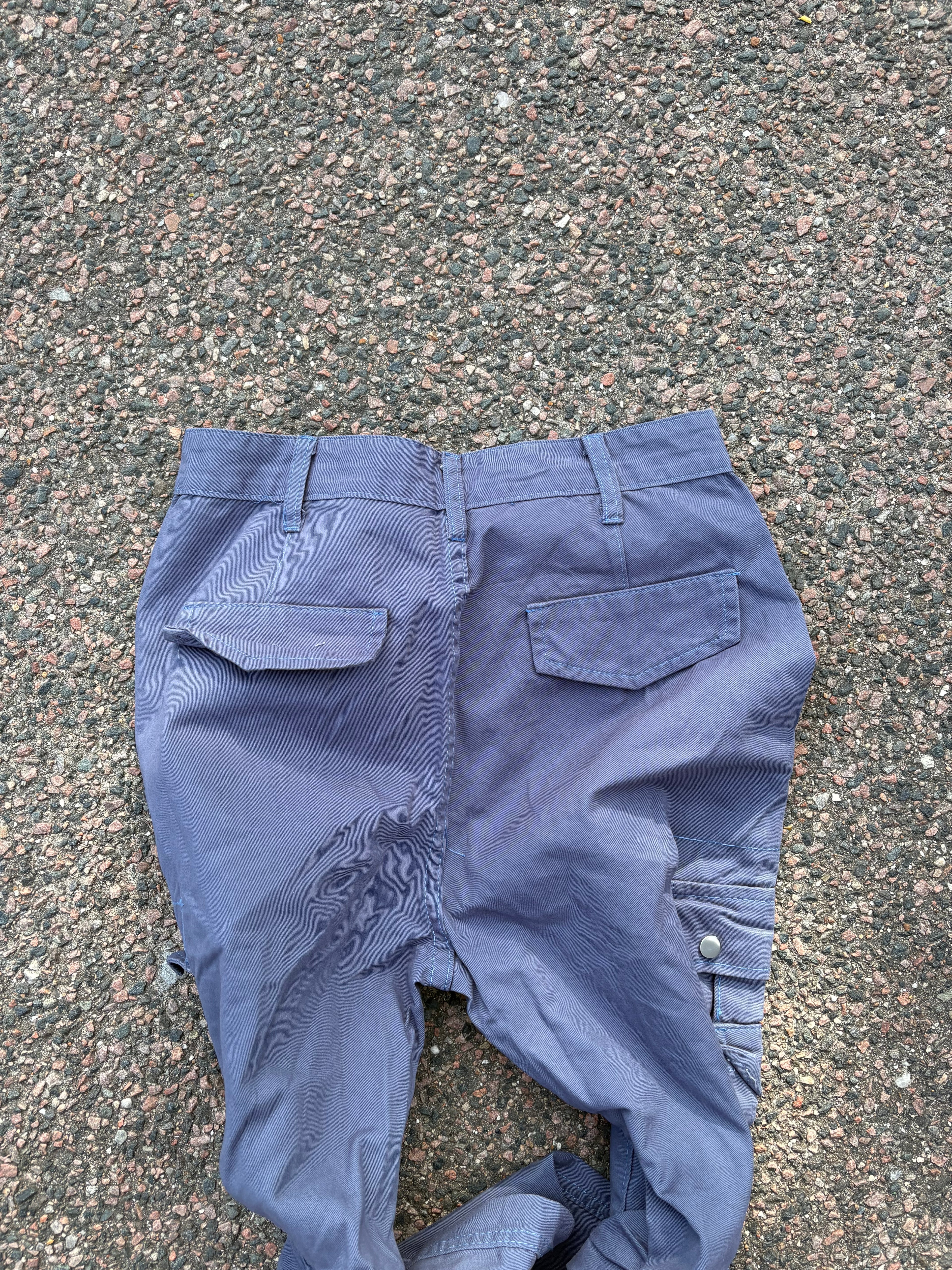 Straight/bootcut cargo pants blue