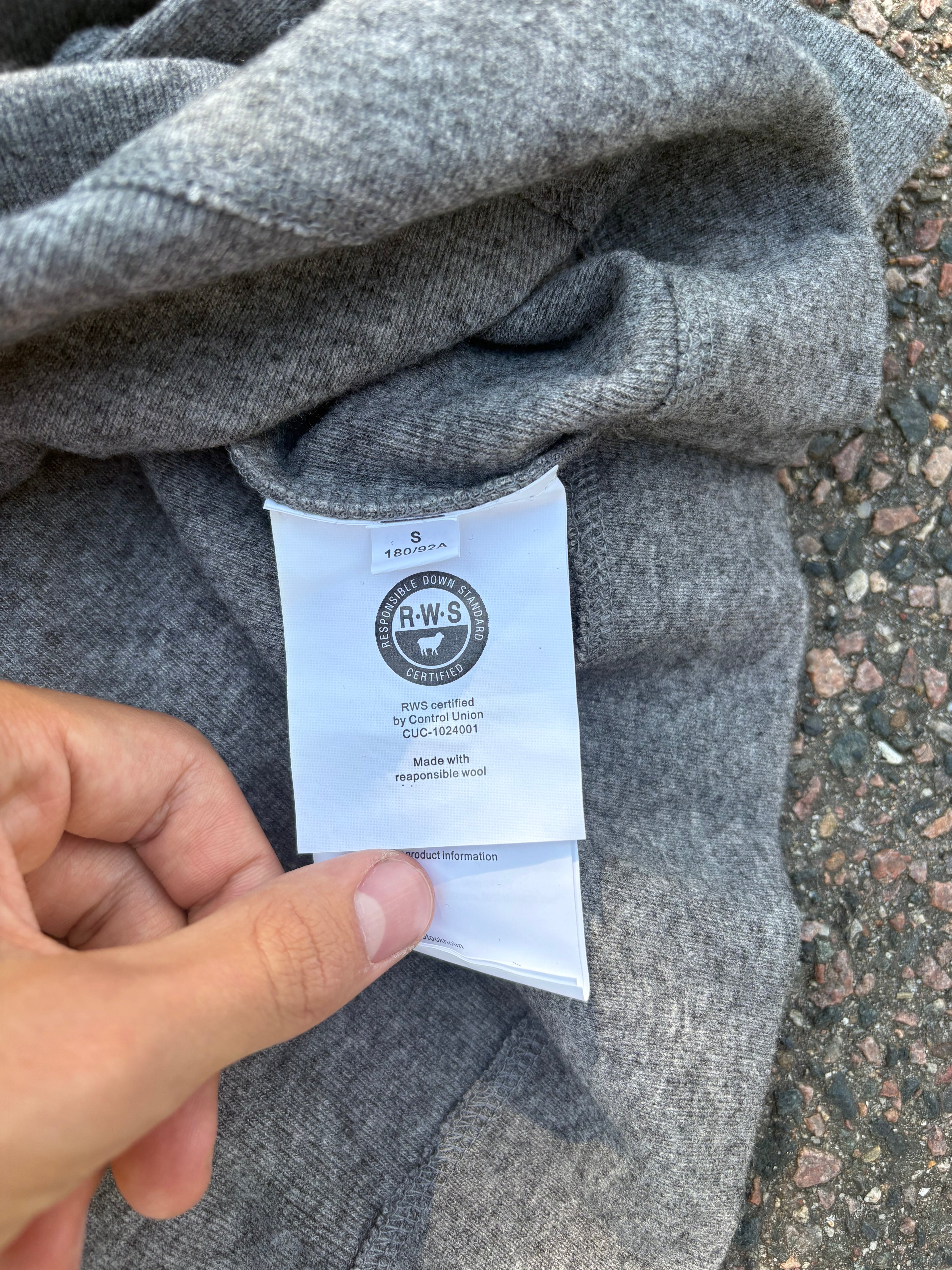 Acne studios gray polo long sleeve