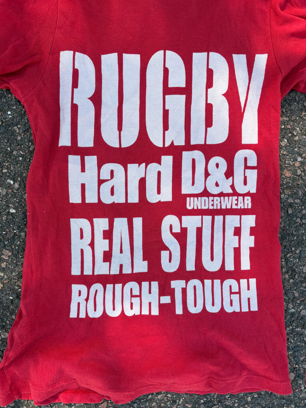 Vintage Dolce & Gabbana graphic tee red