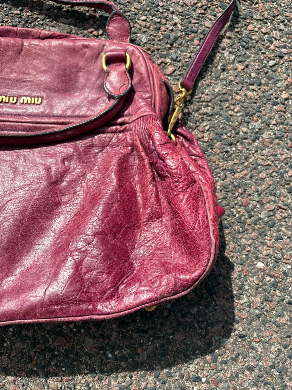 Vintage purple miu miu bag