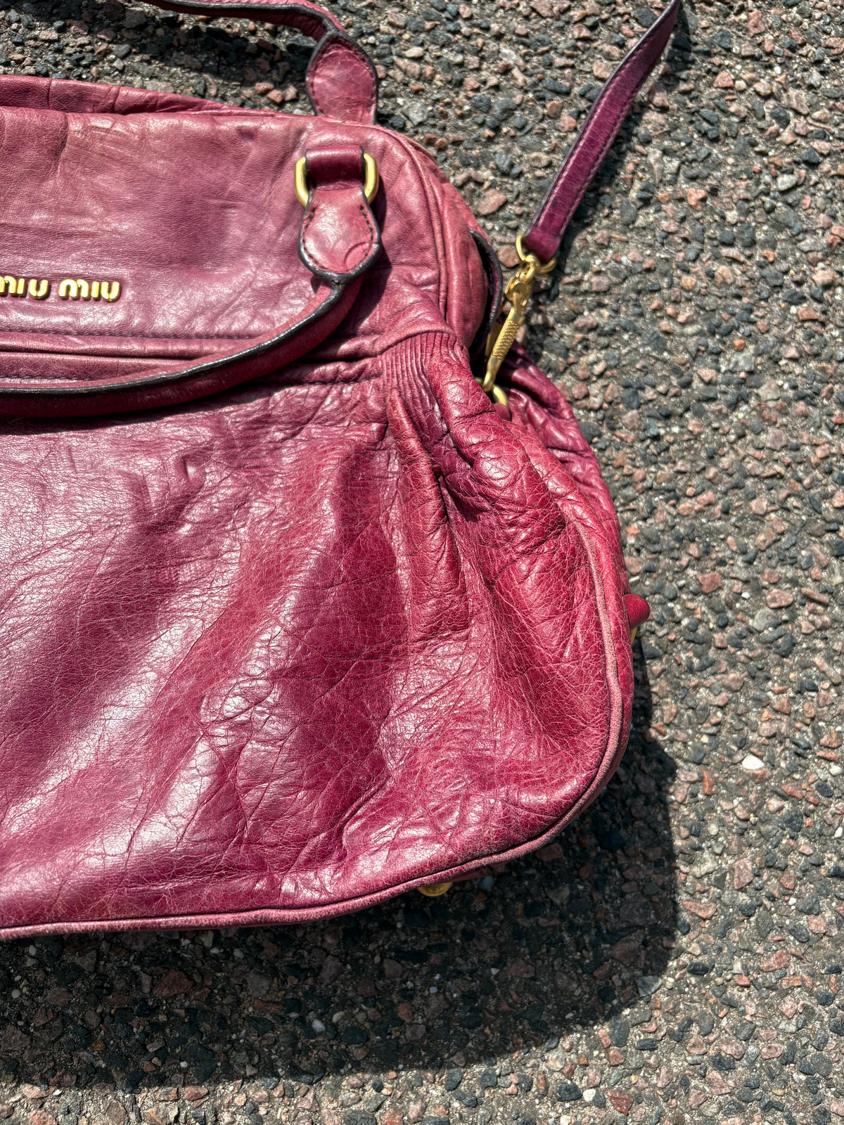 Vintage purple miu miu bag