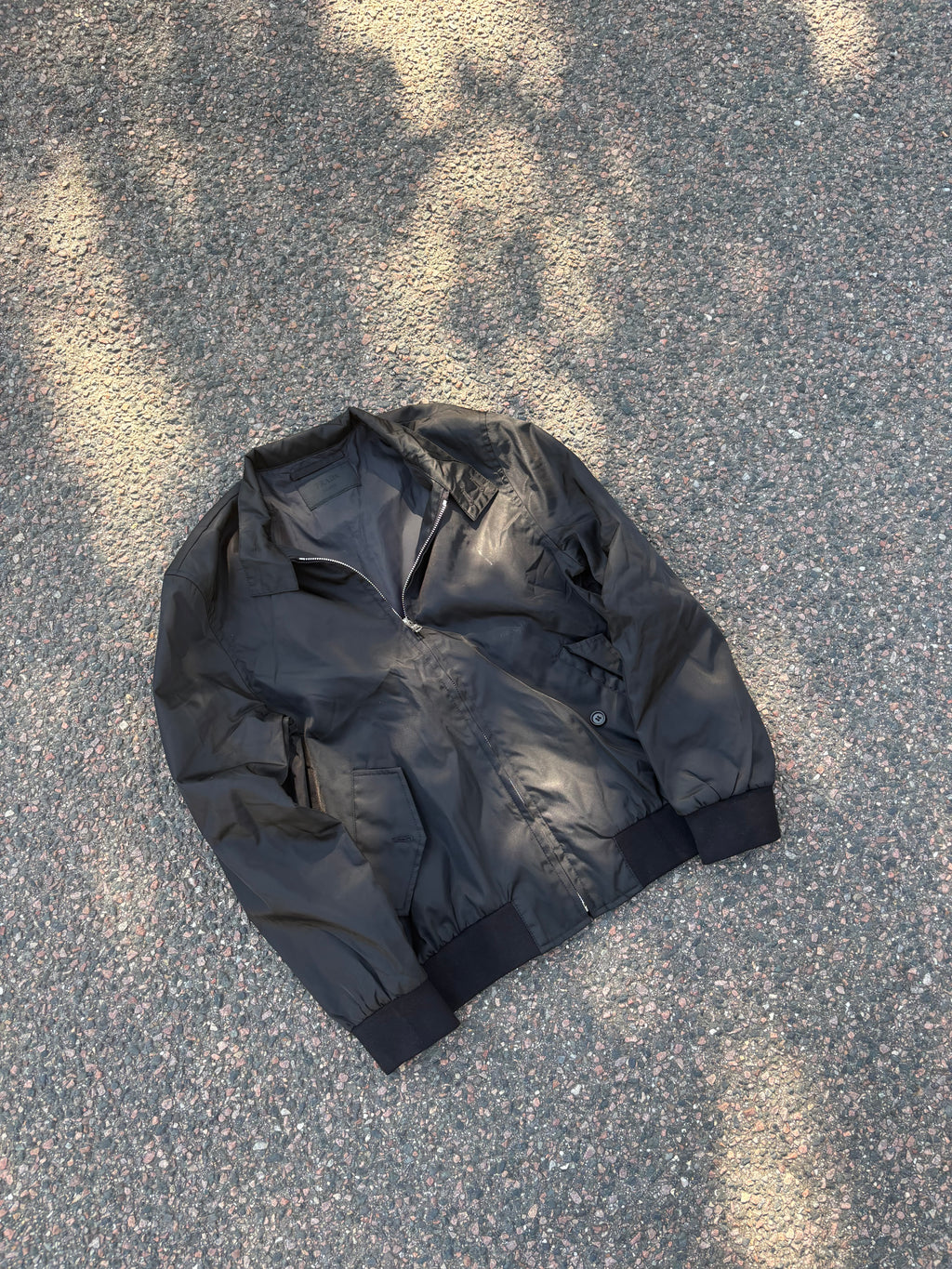 Prada 2024 nylon bomber jacket
