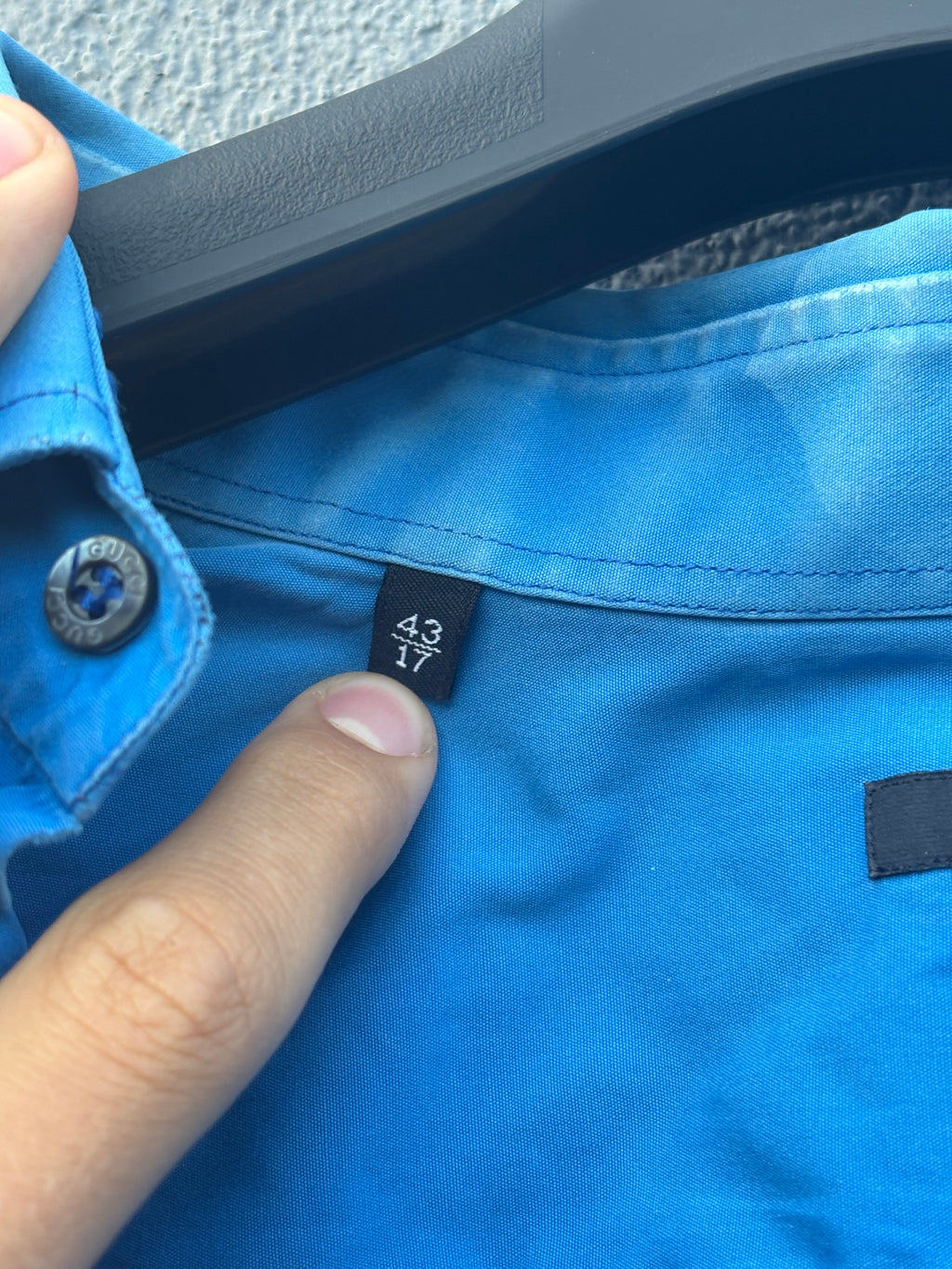 2000s Gucci Tom ford era Blue button up shirt