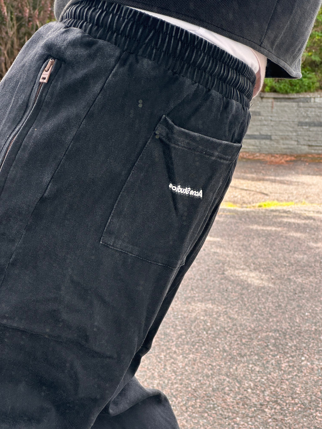 Acne studios black joggers