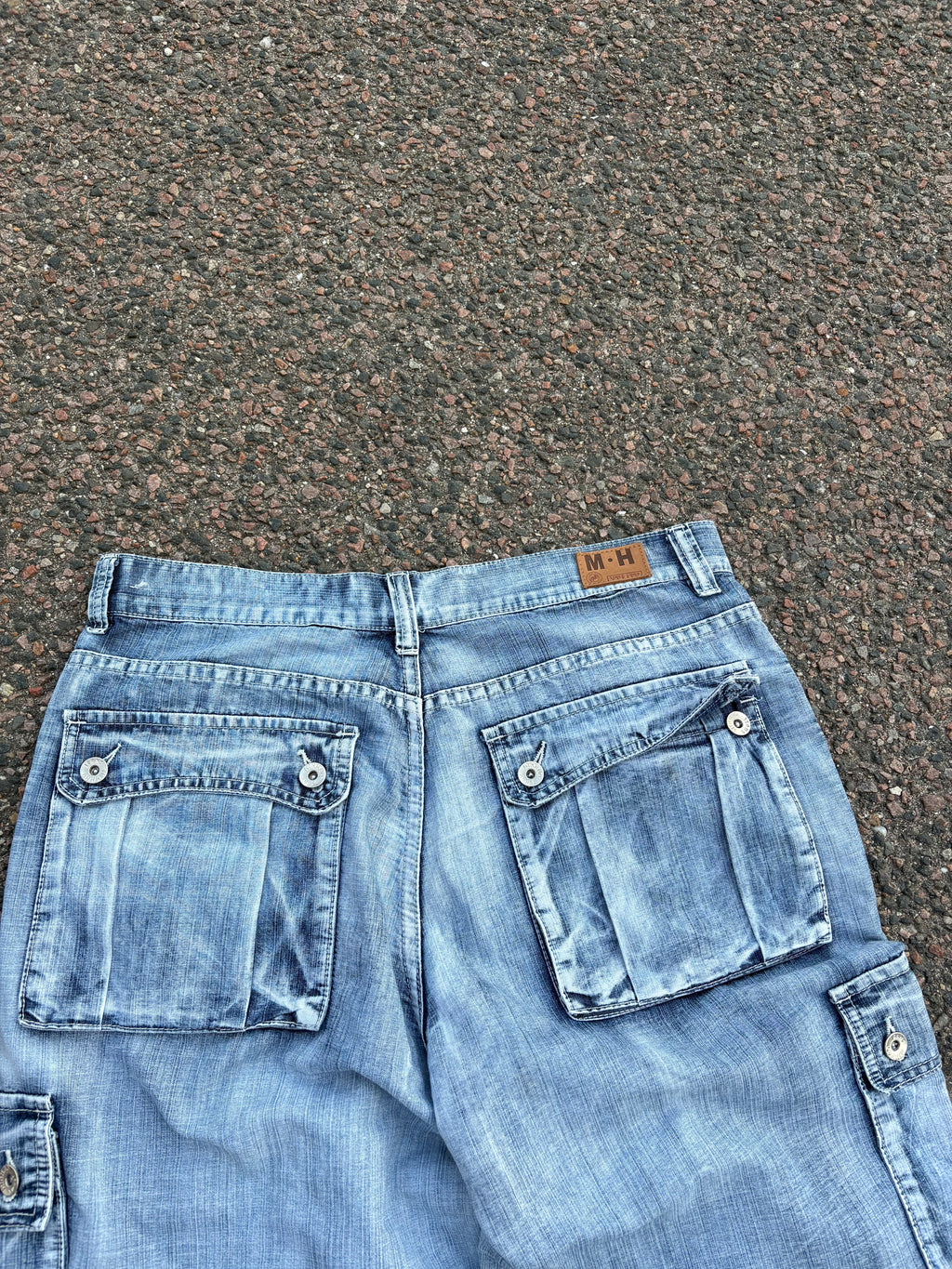 1990s M&H washed Capri baggy jeans