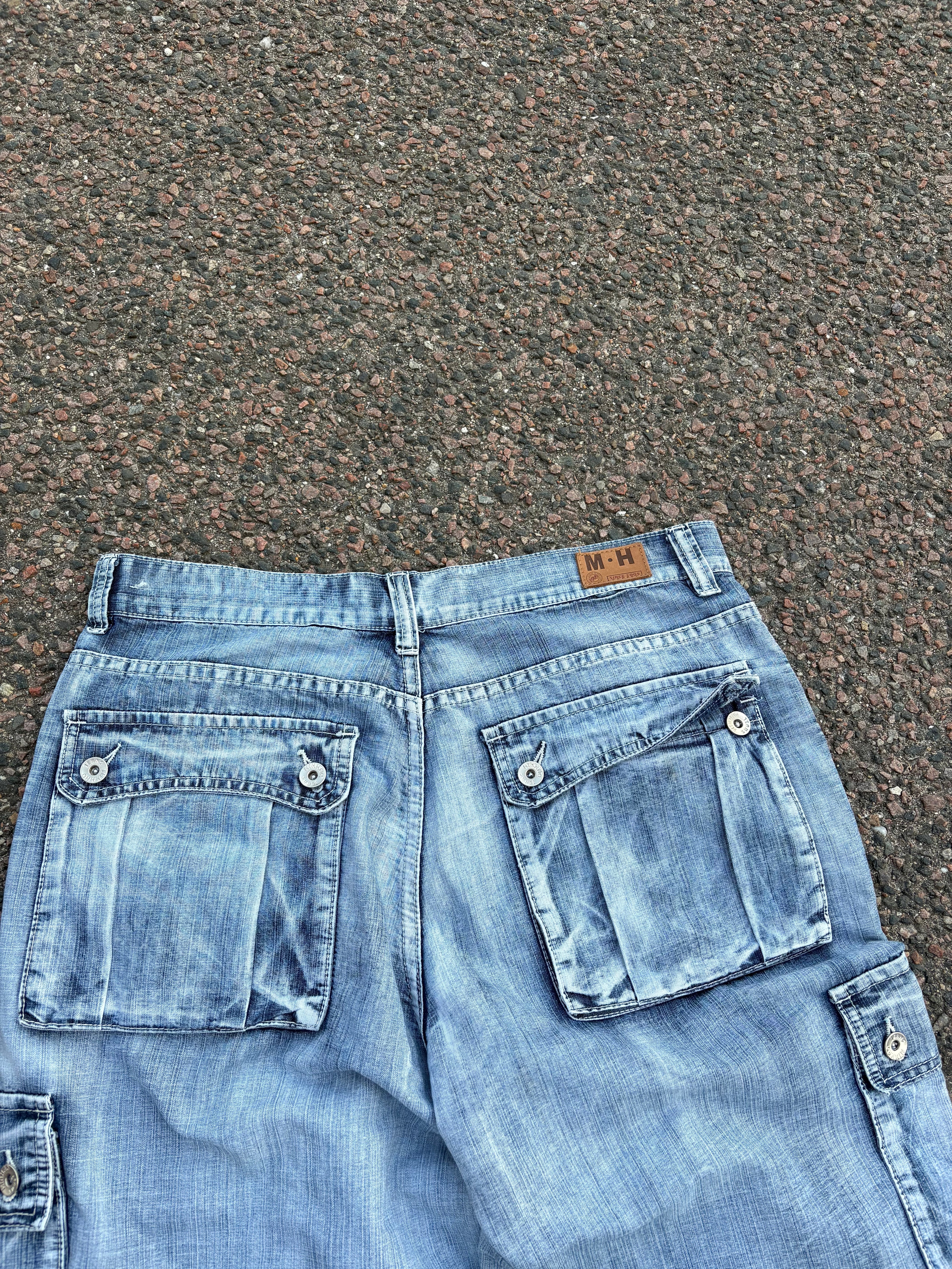 1990s M&H washed Capri baggy jeans