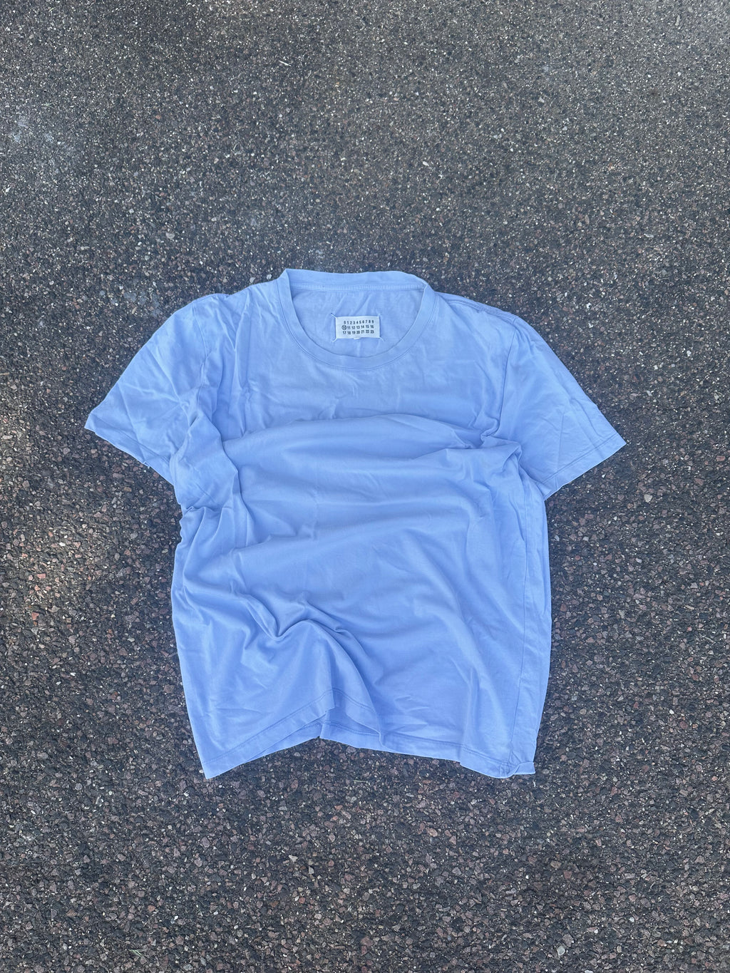 Baby blue maison margiela plain T-Shirt