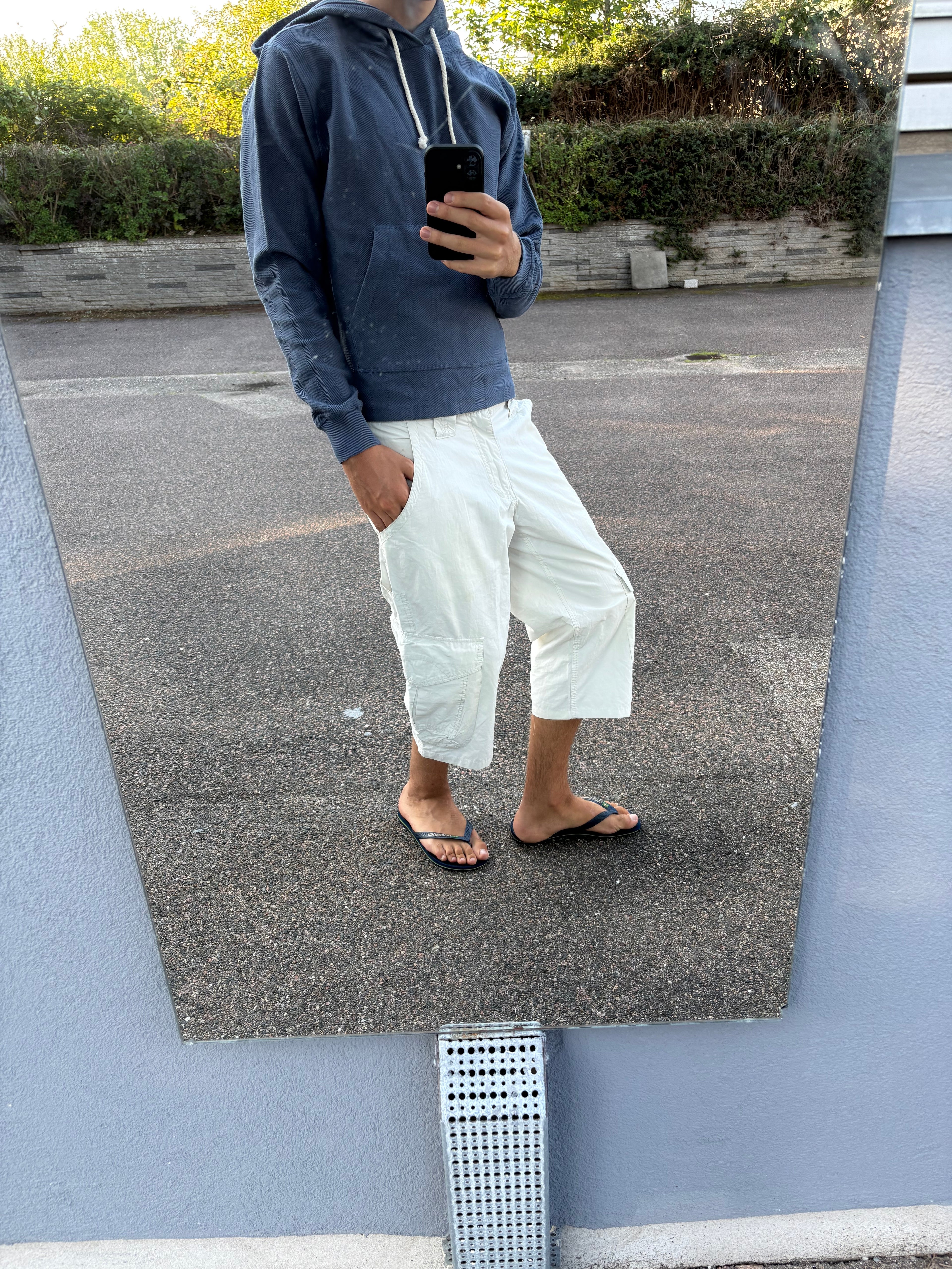 Aime Leon dore cropped blue hoodie