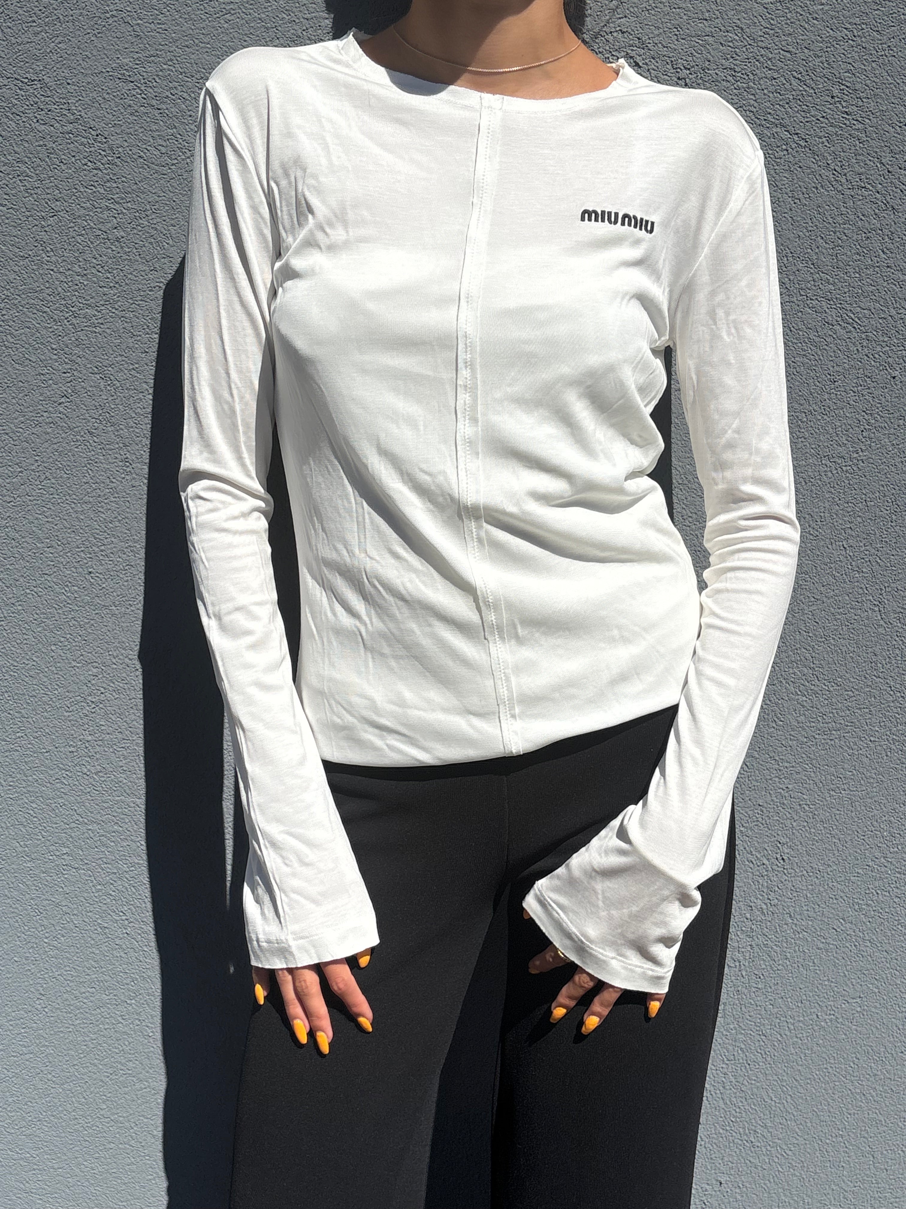 Miu Miu White Long sleeve