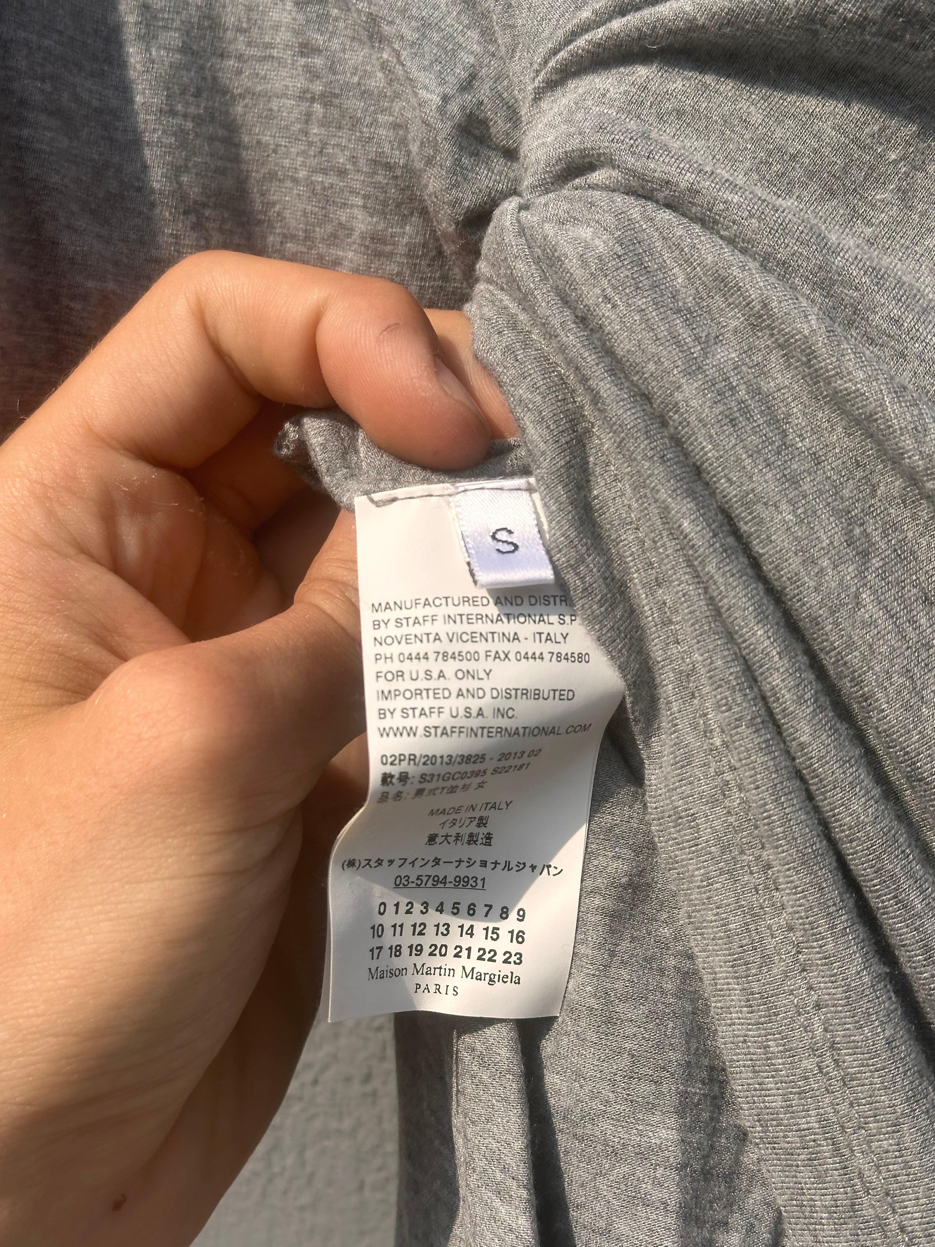 Gray maison margiela tee