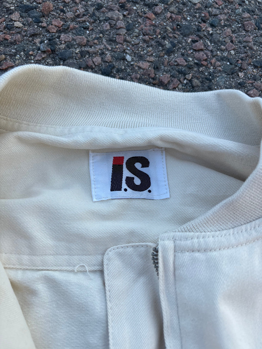 Issey miyake bomber jacket cream white IS