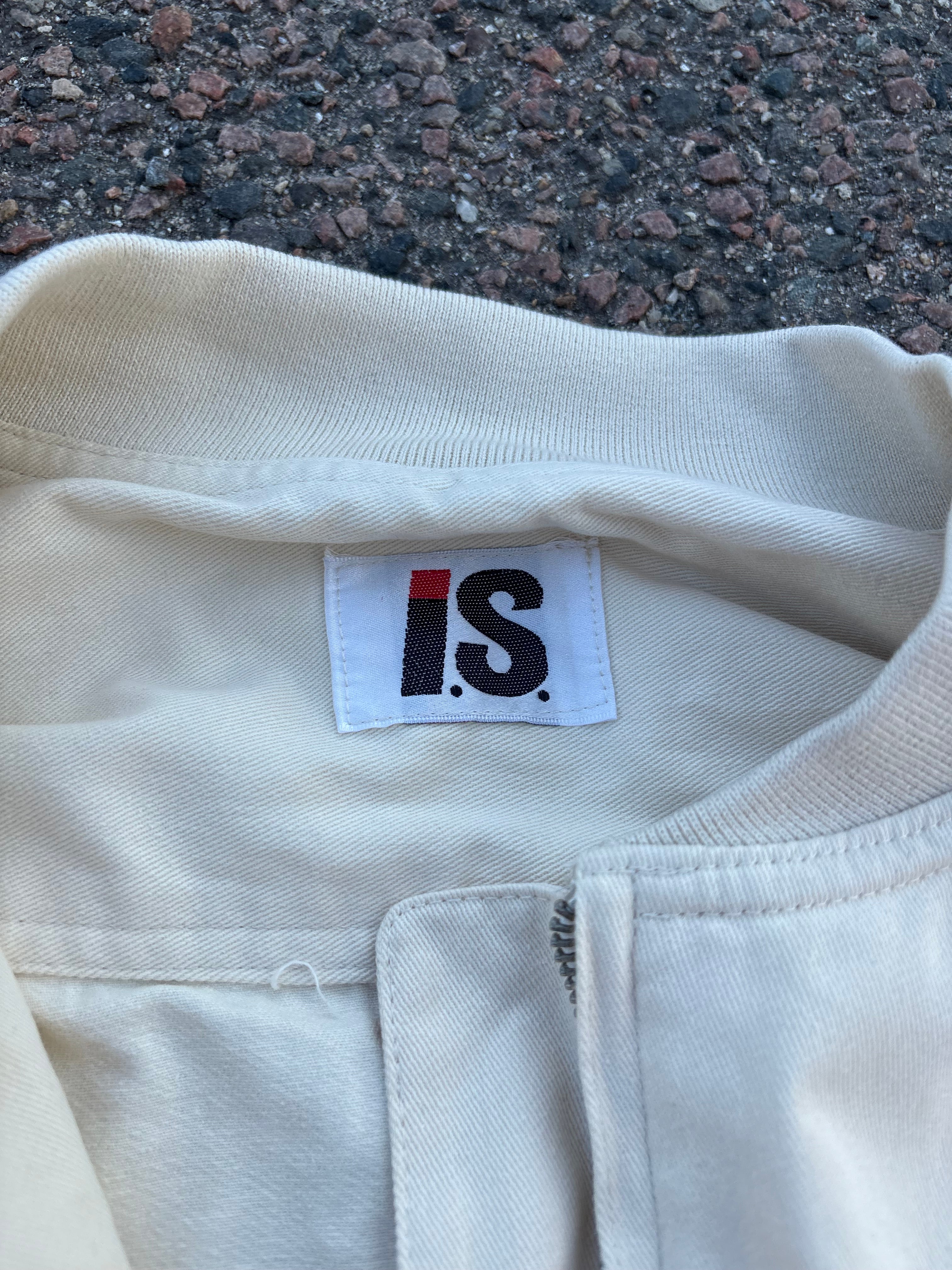 Issey miyake bomber jacket cream white IS
