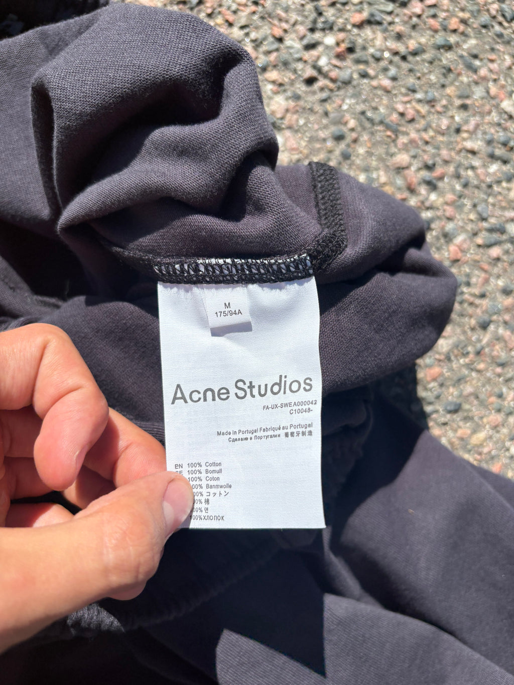 Acne studios navy joggers (M)