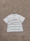 Celine gray box logo tee