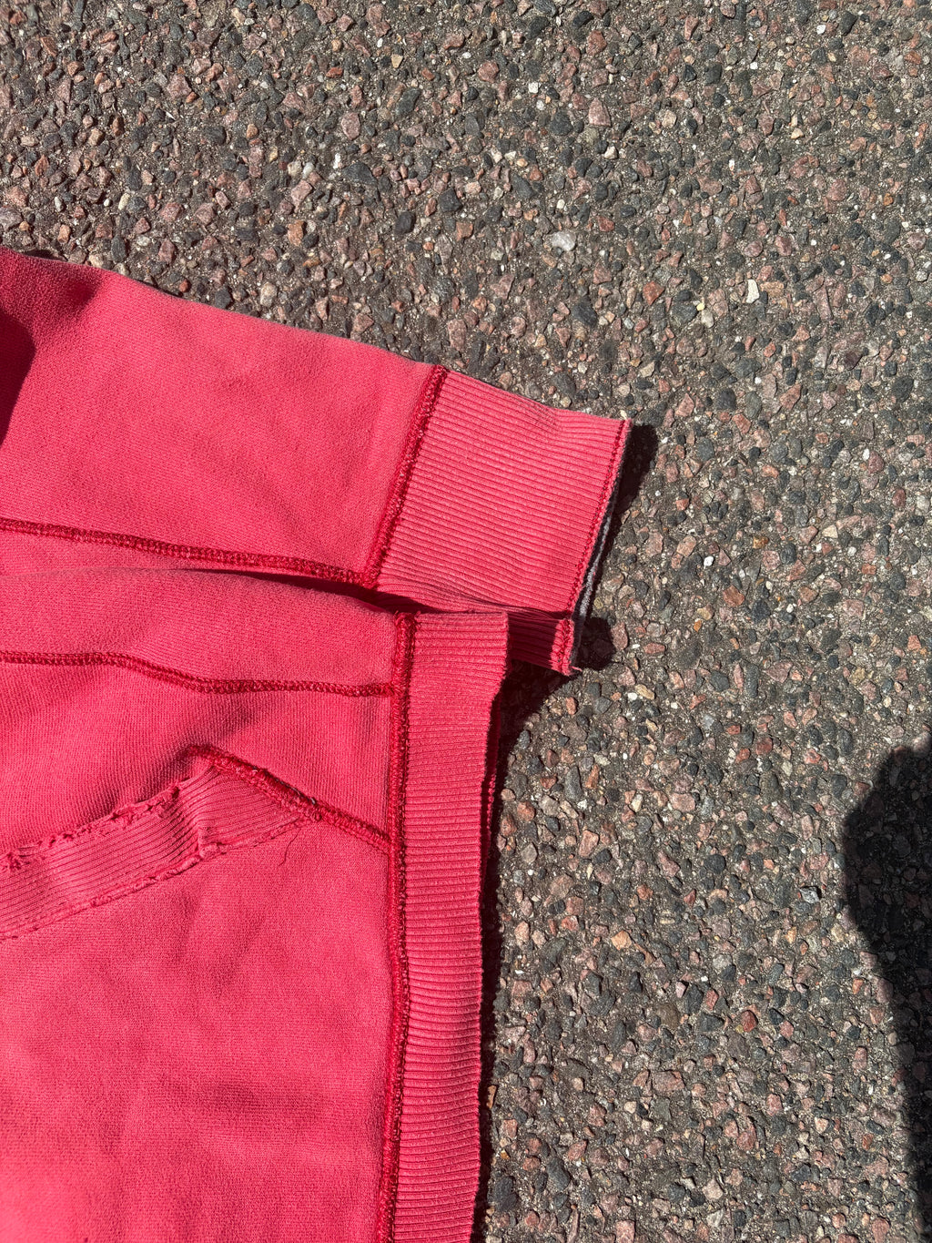 Vintage 2000s Abercrombie faded red cropped hoodie