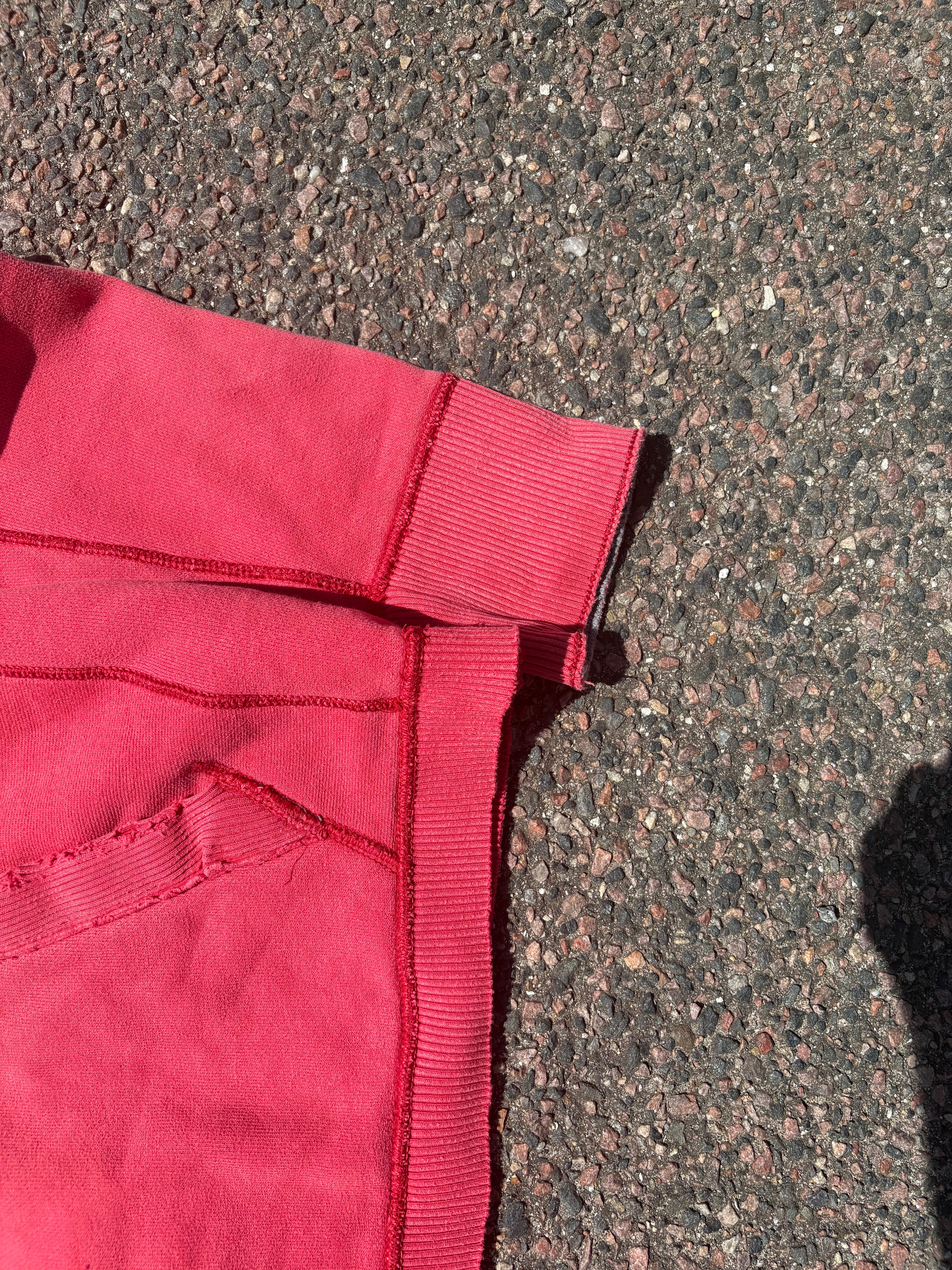 Vintage 2000s Abercrombie faded red cropped hoodie