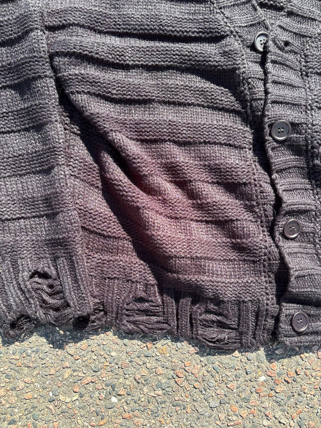 MM6 Maison Margiela distressed cardigan