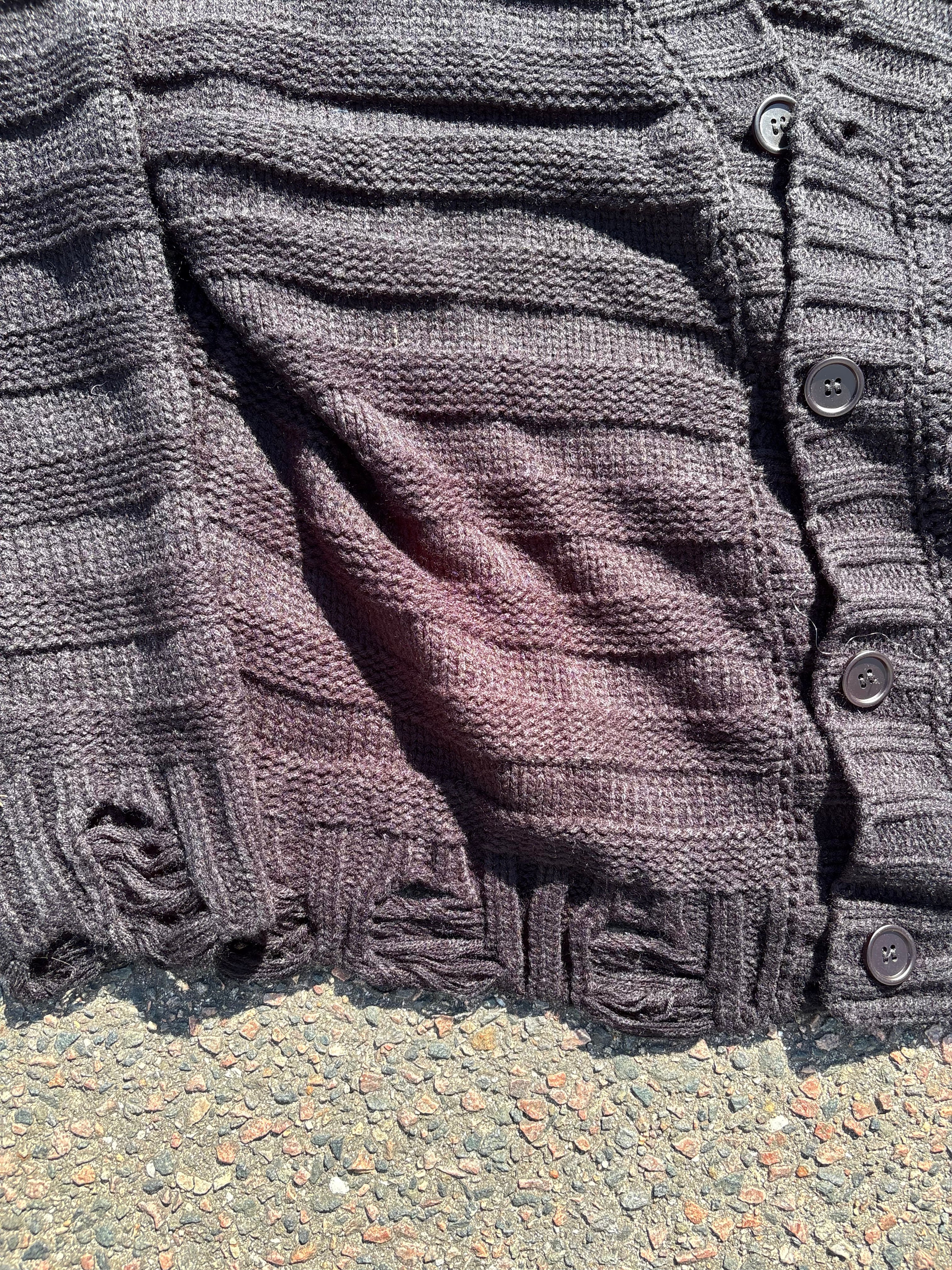 MM6 Maison Margiela distressed cardigan