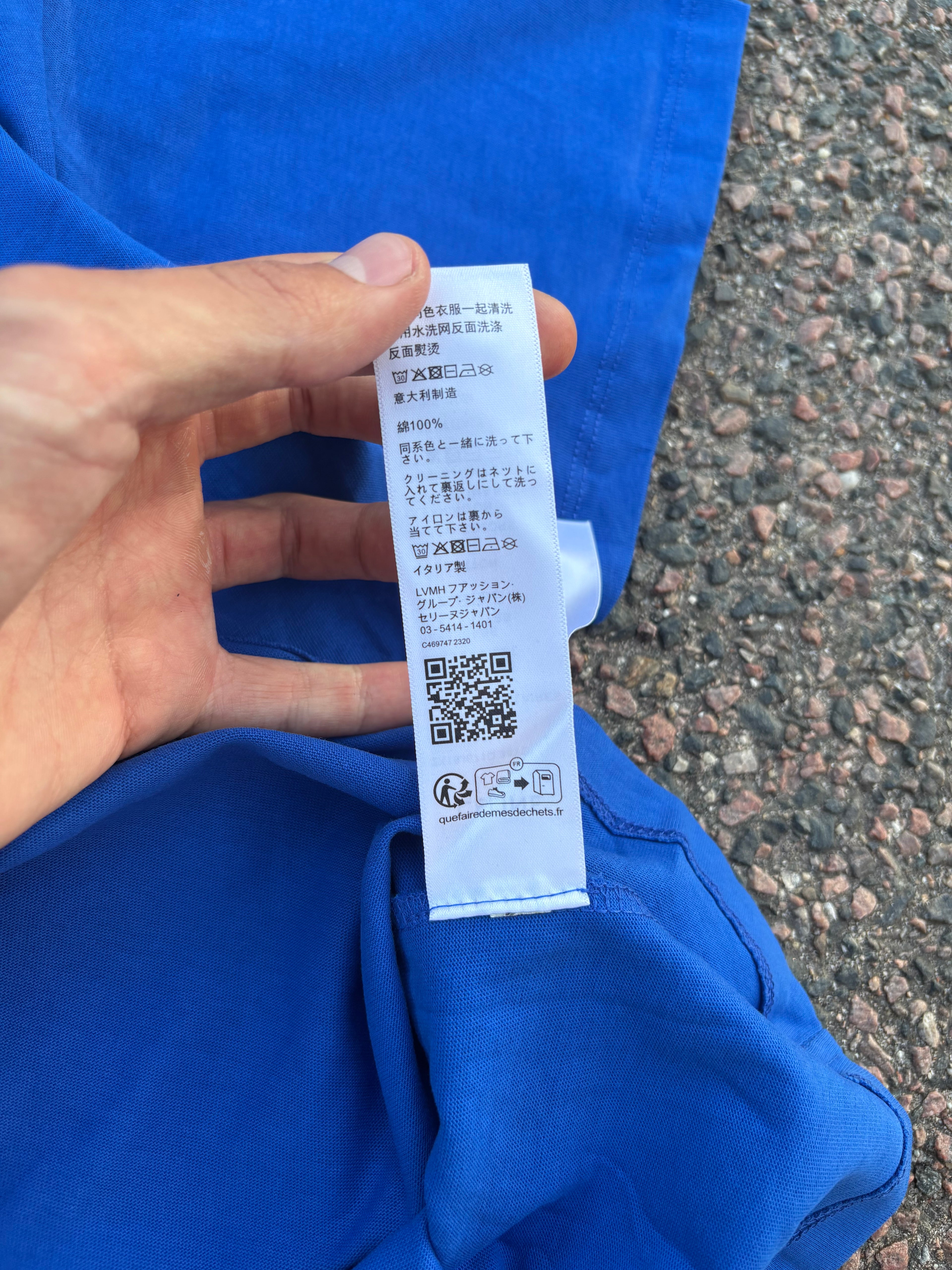 Celine Blue pocket logo tee