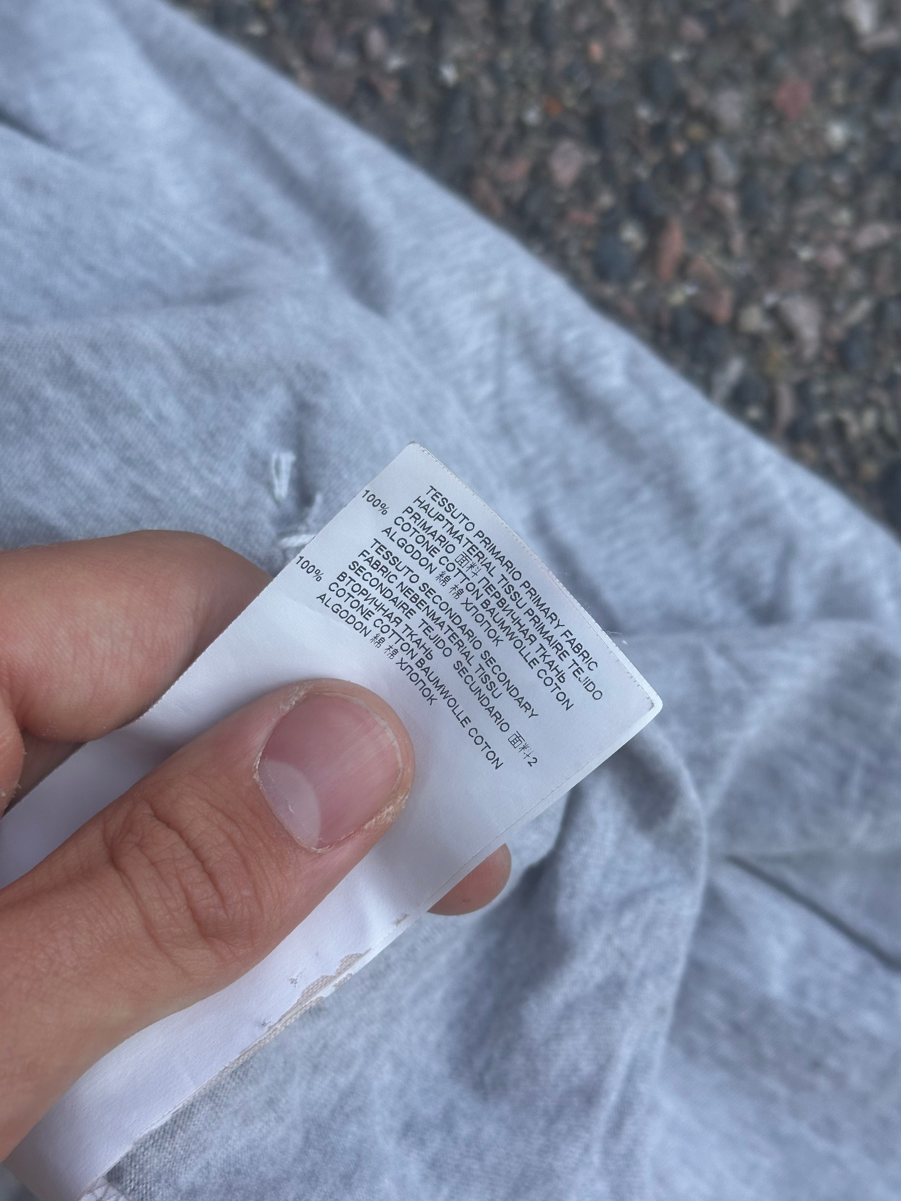 Distressed maison margiela gray T-Shirt
