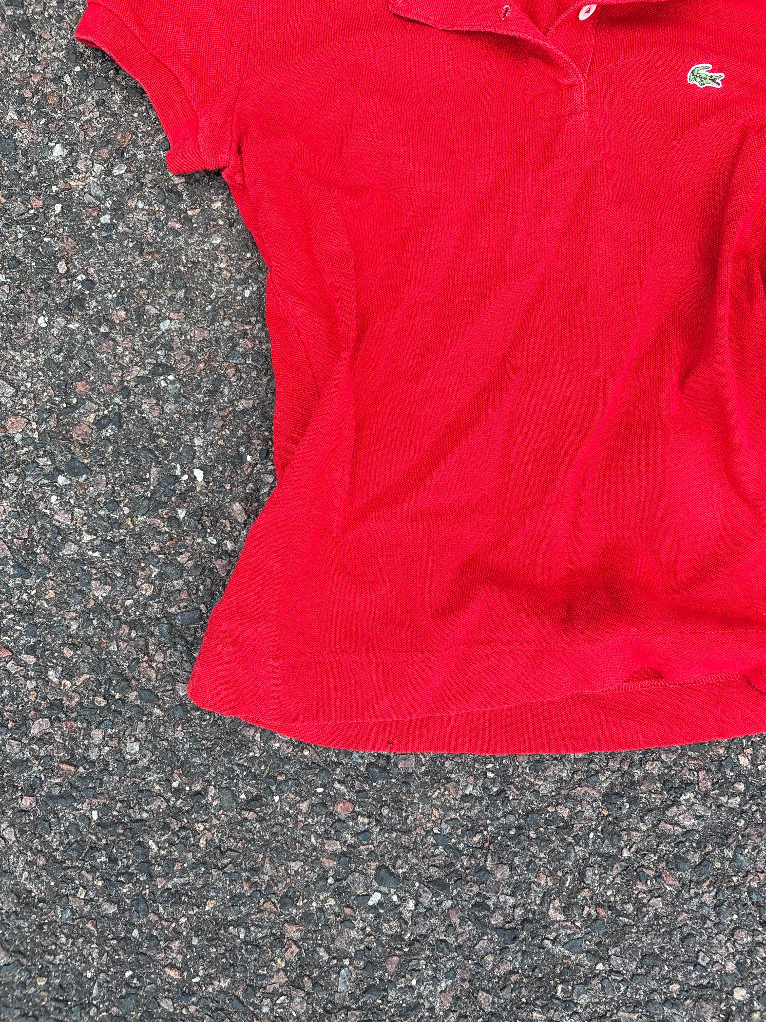 Vintage lacoste women’s size S red polo