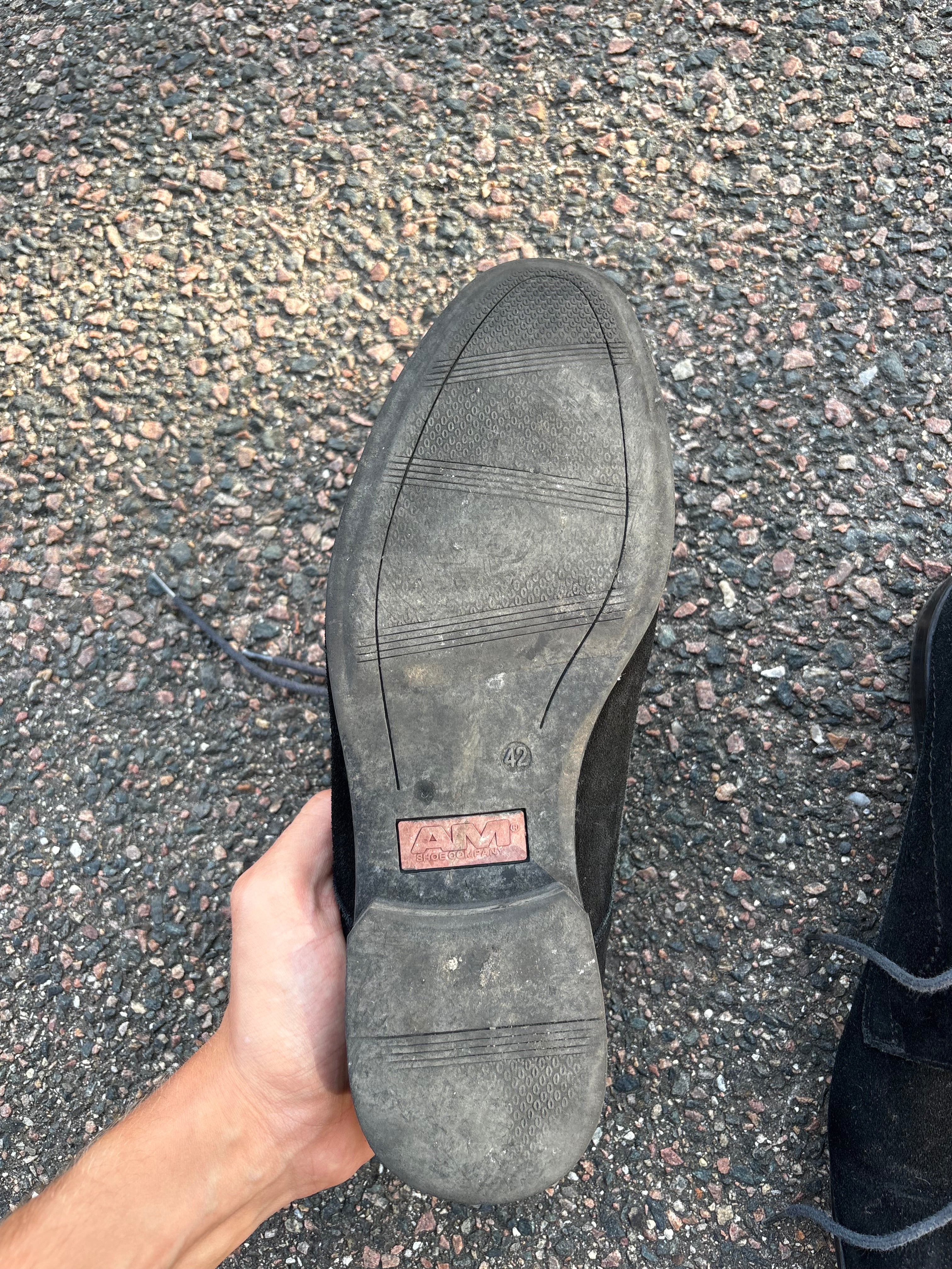 AM Black suede shoes (43)